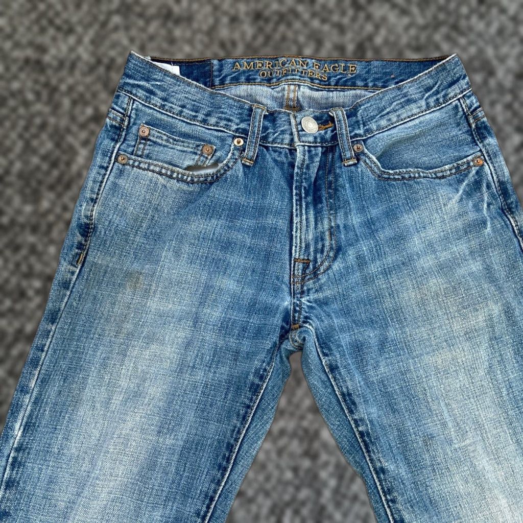 American Eagle Outfitters American Eagle Outfitters Slim Straight Jeans 26/28 Denim Blue Mens Jeans Slim Straight Zip 26 Inseam 28 Size US 26 / EU 42 - 1 Thumbnail