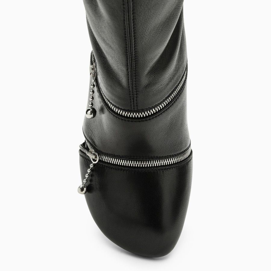Burberry o1d2blof0824 Leather Zip Boots in Black Size US 8 / IT 38 - 3 Thumbnail