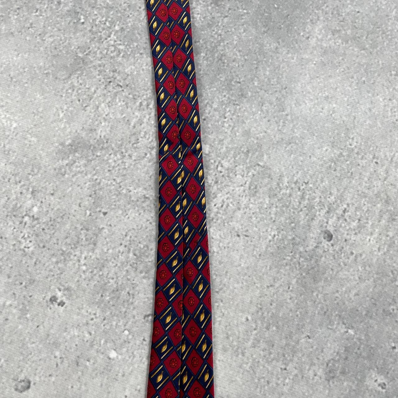 Designer × Lanvin × Vintage Vintage 90s Lanvin Paris Silk Tie Red Size ONE SIZE - 15 Thumbnail