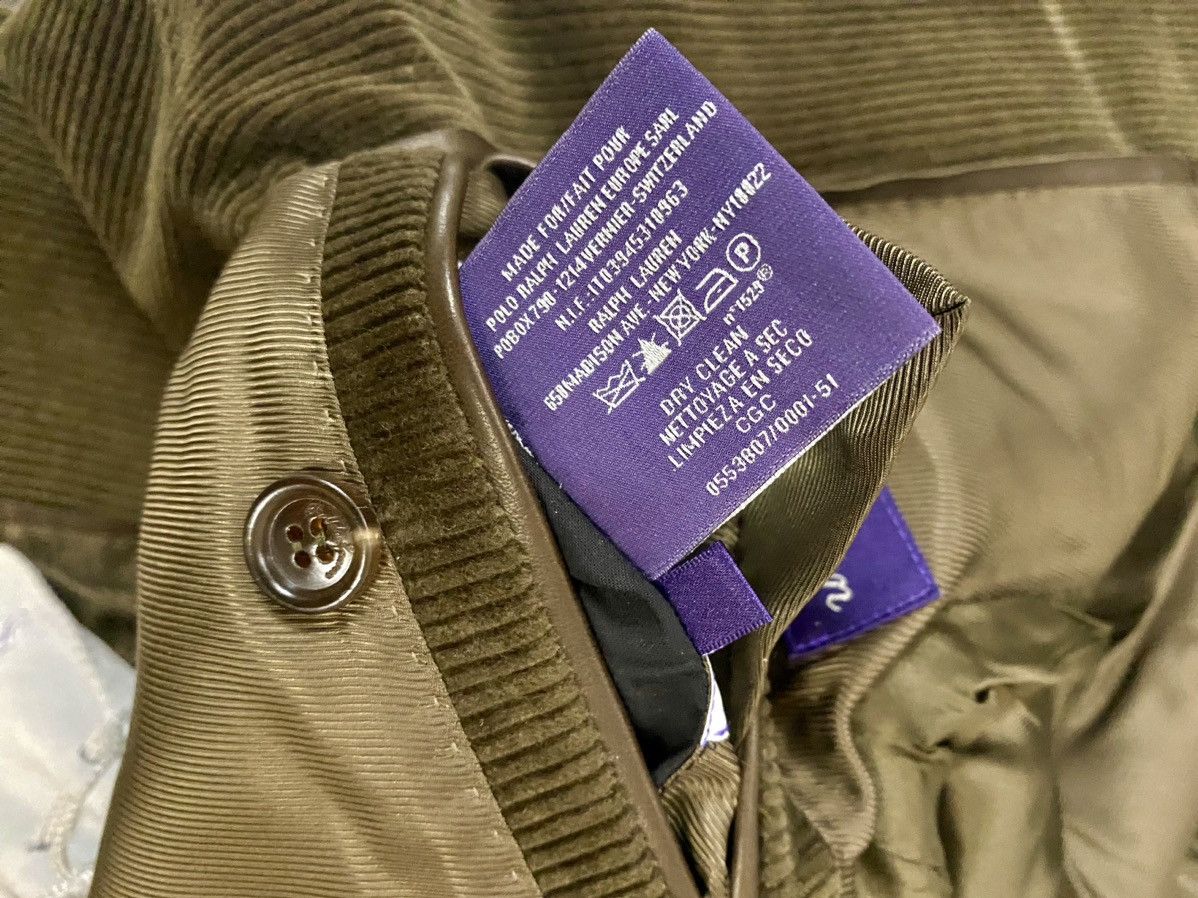 Ralph Lauren Purple Label RLPL 🇮🇹 English Corduroy Suede Patch Collectors Jacket 38R NW Size 38R - 13 Thumbnail