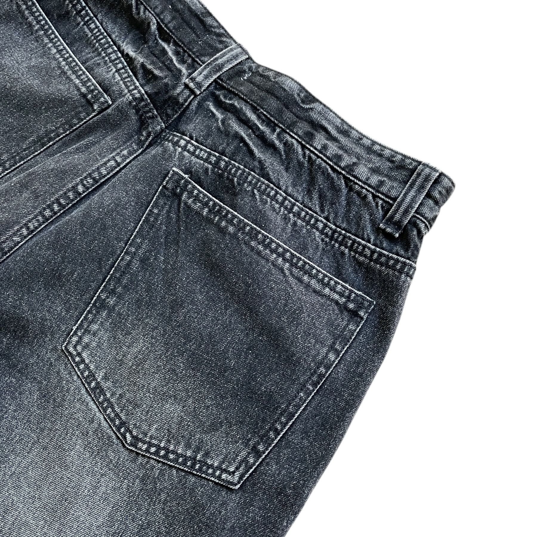 Japanese Brand Baggy skater hiphop washed and faded denim jeans Size US 34 / EU 50 - 3 Thumbnail