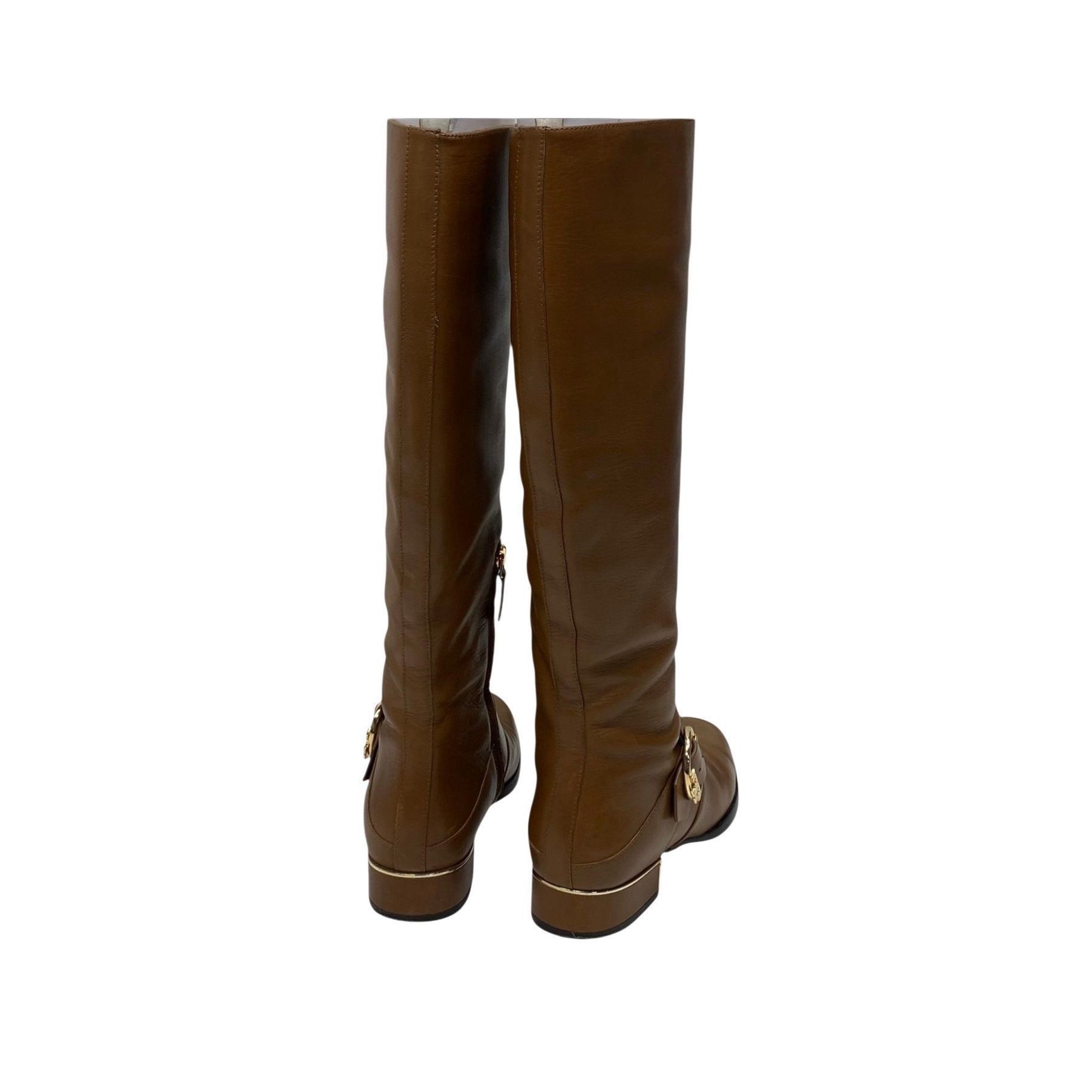 Tory Burch Tory Burch Brown Sofia Tall Riding Boots 8m Size US 8 / IT 38 - 4 Thumbnail