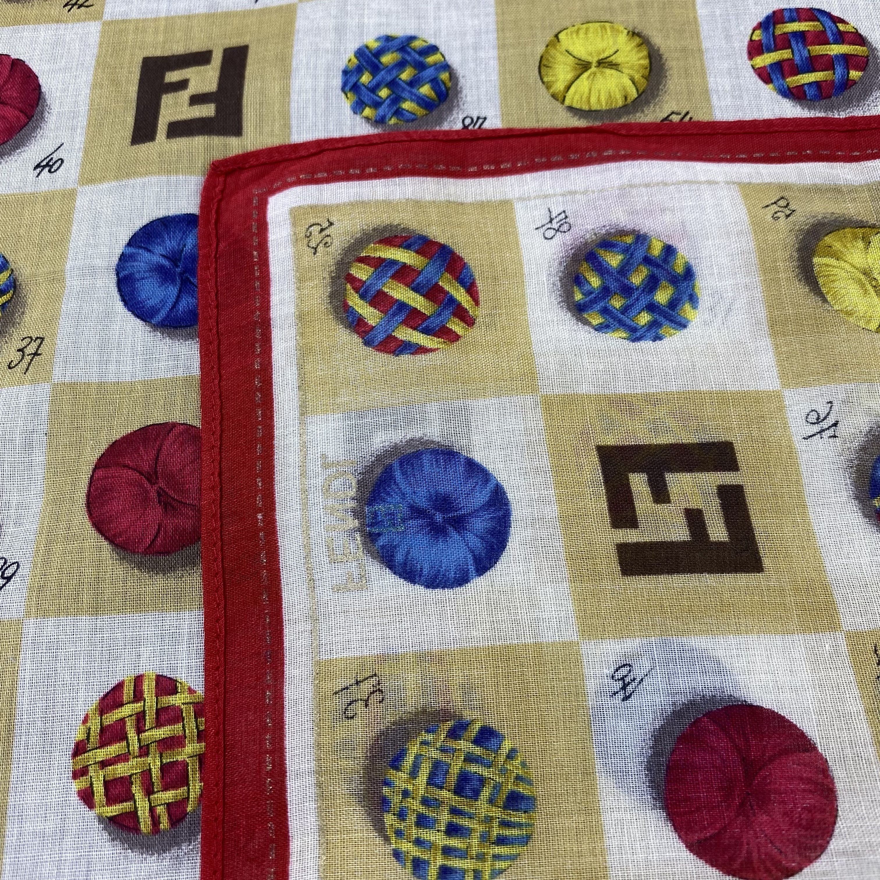 Fendi Fendi Handkerchief / Bandana / Neckerchief-B2143 Size ONE SIZE - 6 Thumbnail