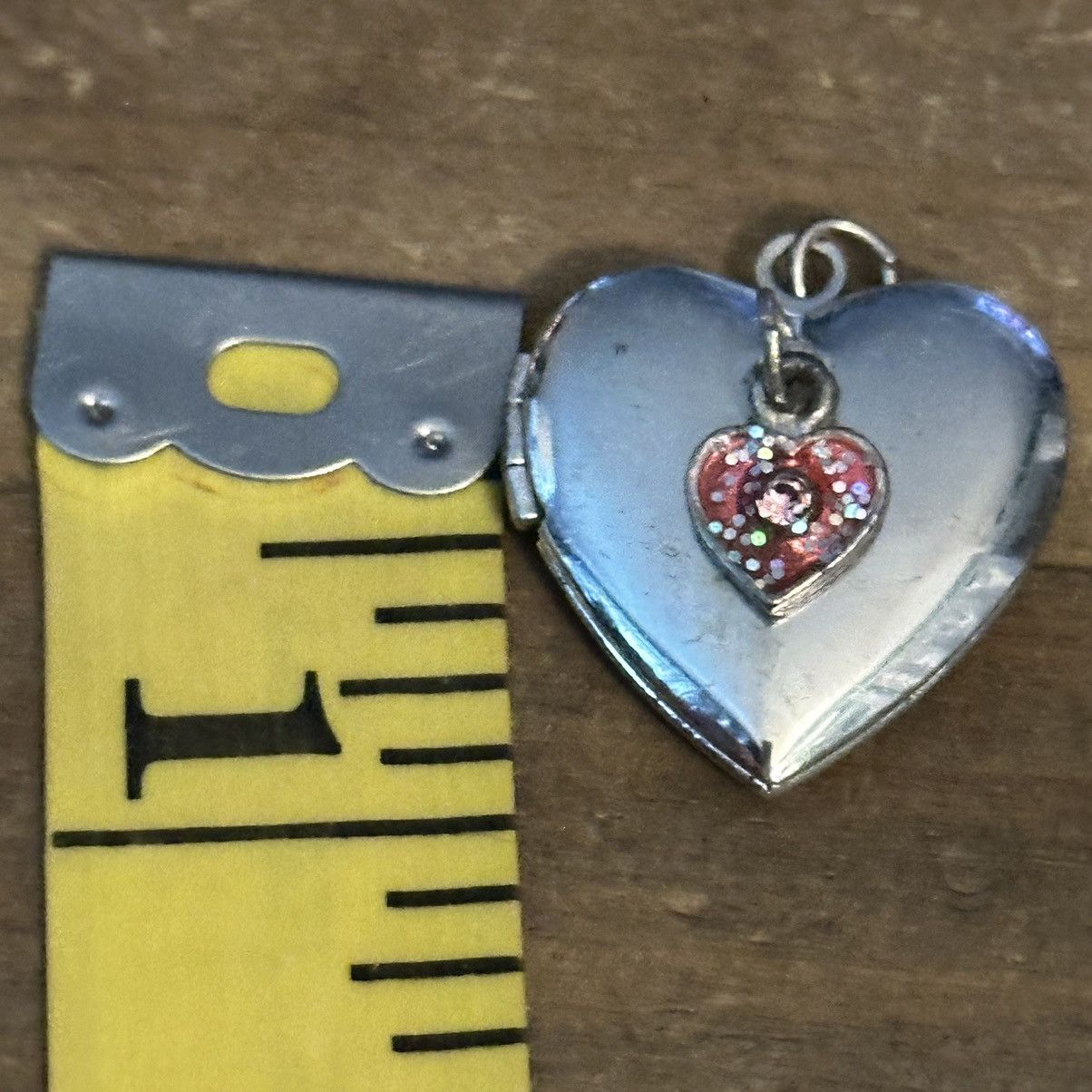 Vintage Vintage silver tone heart pocket pendant Size ONE SIZE - 6 Thumbnail