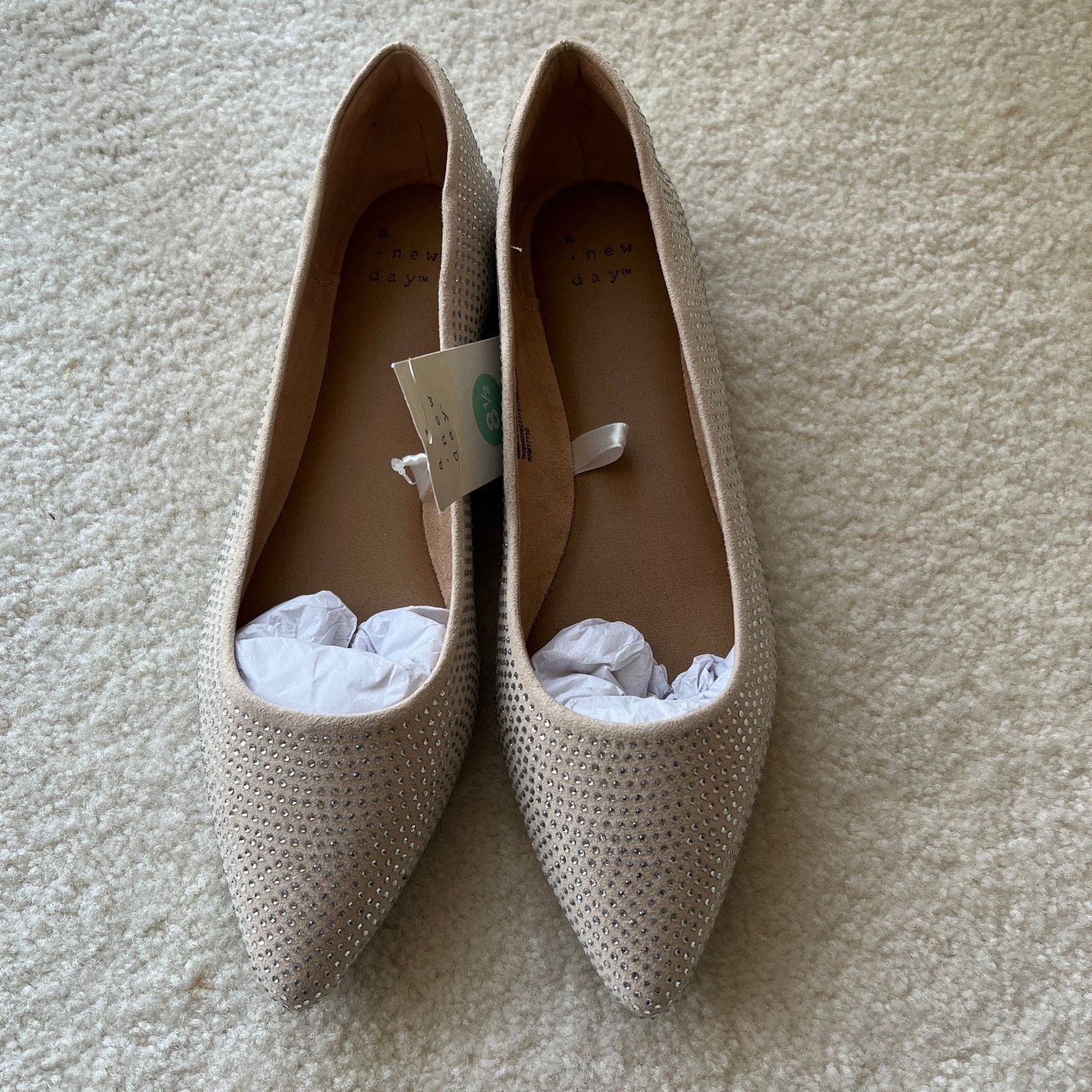 Other A New Day Women's Corinna Ballet Rhinestone Flats Size 8.5 Size US 8.5 / IT 38.5 - 19 Thumbnail