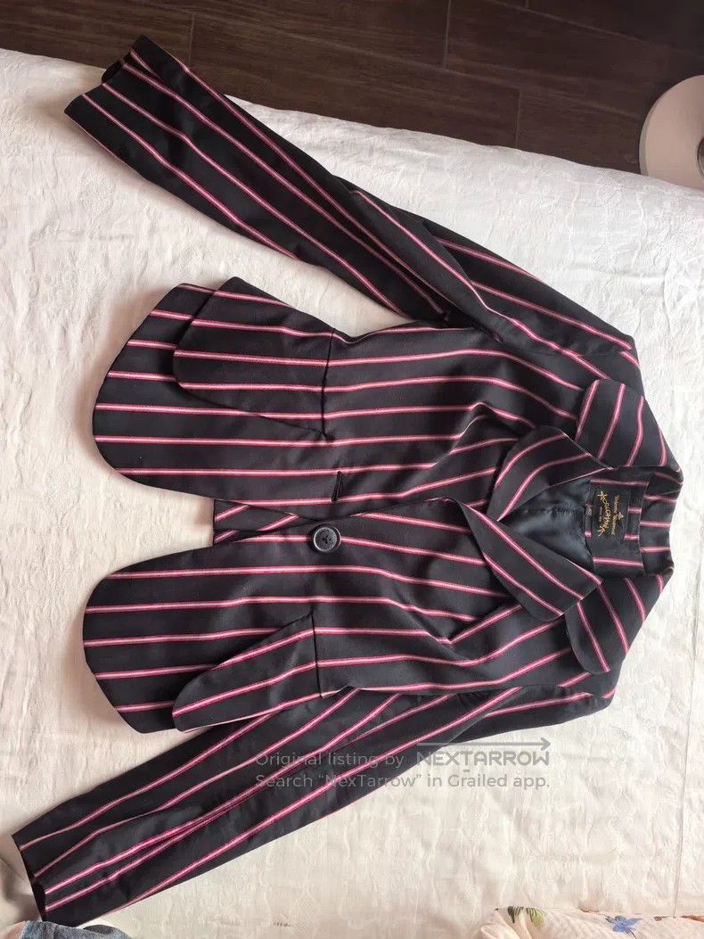 Vivienne Westwood Vivienne Westwood Striped Design Thin Blazer Size S / US 4 / IT 40 - 1 Thumbnail