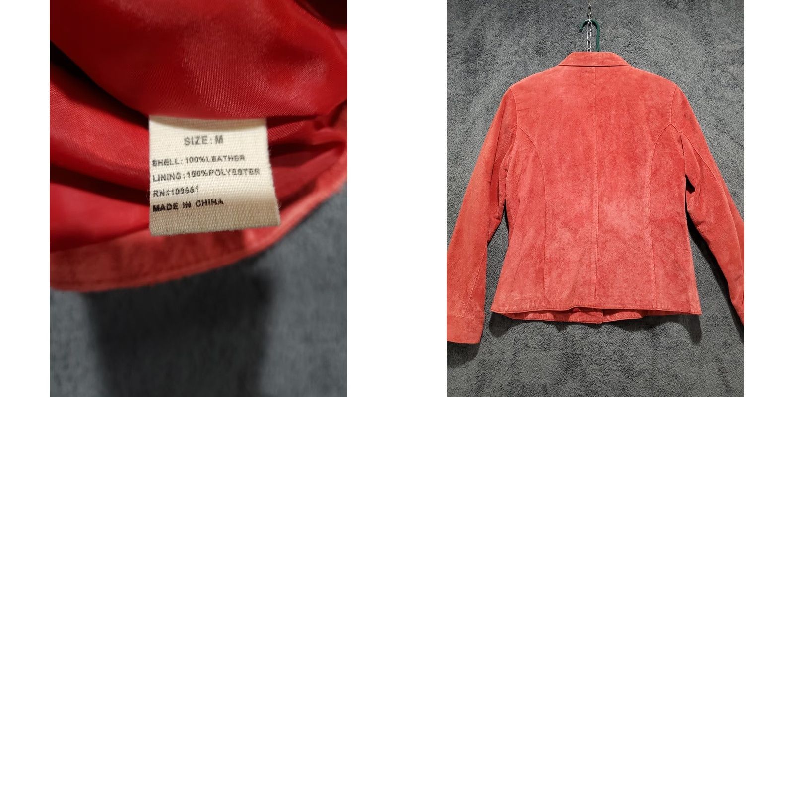 Vintage VINTAGE 2000s Y2K Red Suede Blazer Three Button Jacket Womens M Medium Leather Suede Blazer Womens Mens? Size M / US 6-8 / IT 42-44 - 8 Thumbnail