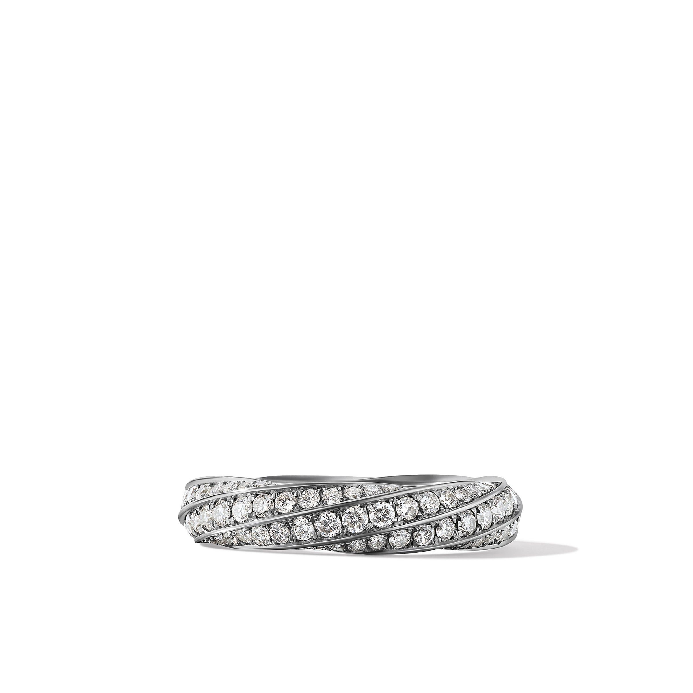 David Yurman o1w1db10526 R17390D Size:7/ Ring with Diamond in Silver Size ONE SIZE - 3 Thumbnail