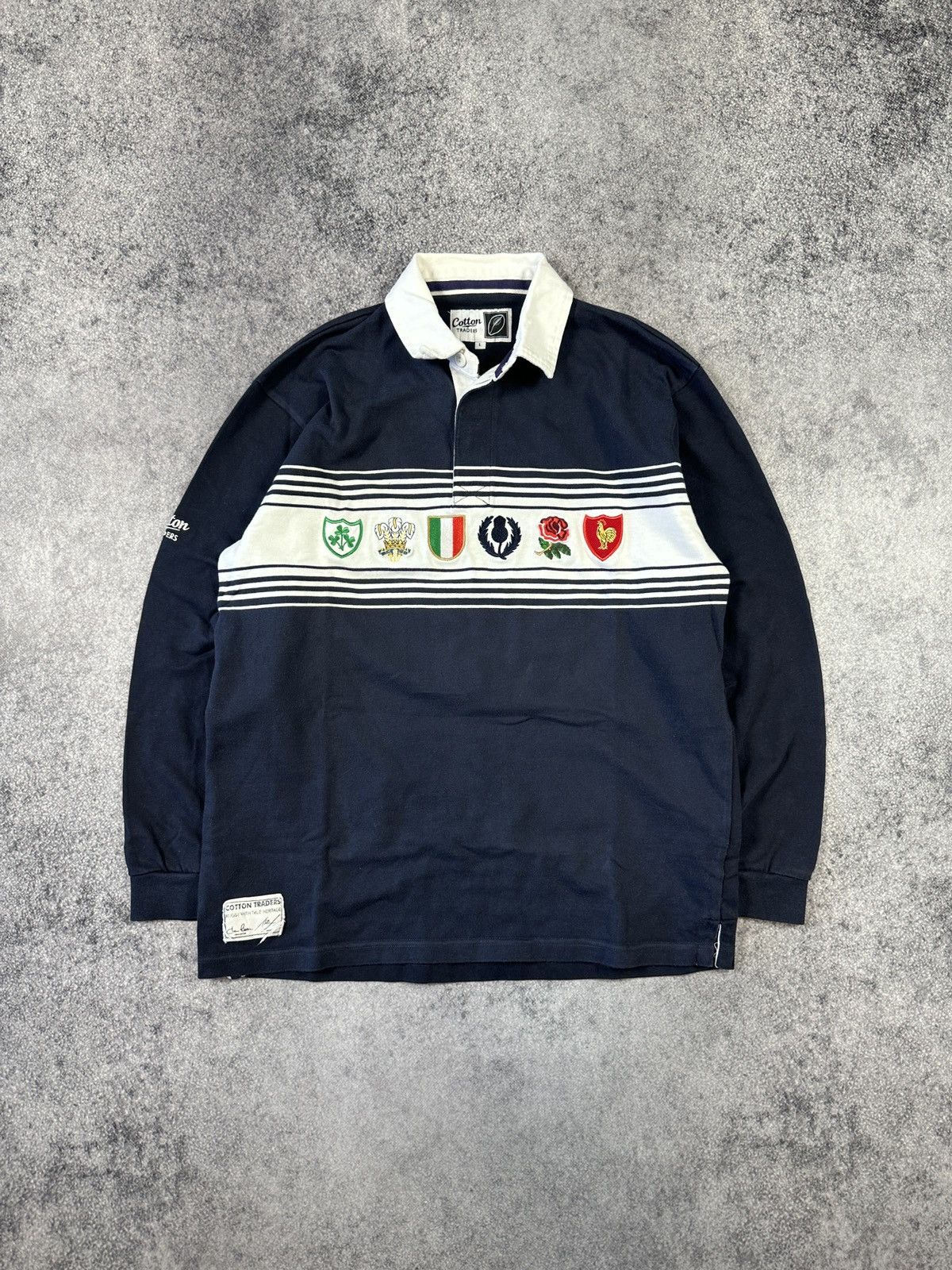 Cotton Traders Vintage Cotton Traders 6 Nations Rugby Polo Long Streetwear Size US L / EU 52-54 / 3 - 1 Thumbnail