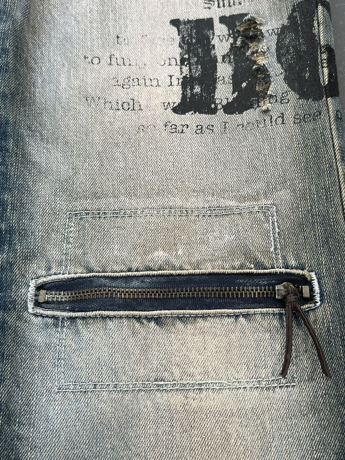 BERNINGS SHO FLARE🔥BERNINGS-SHO Distressed Seditionaries Bondage Zippers Size US 29 - 18 Thumbnail