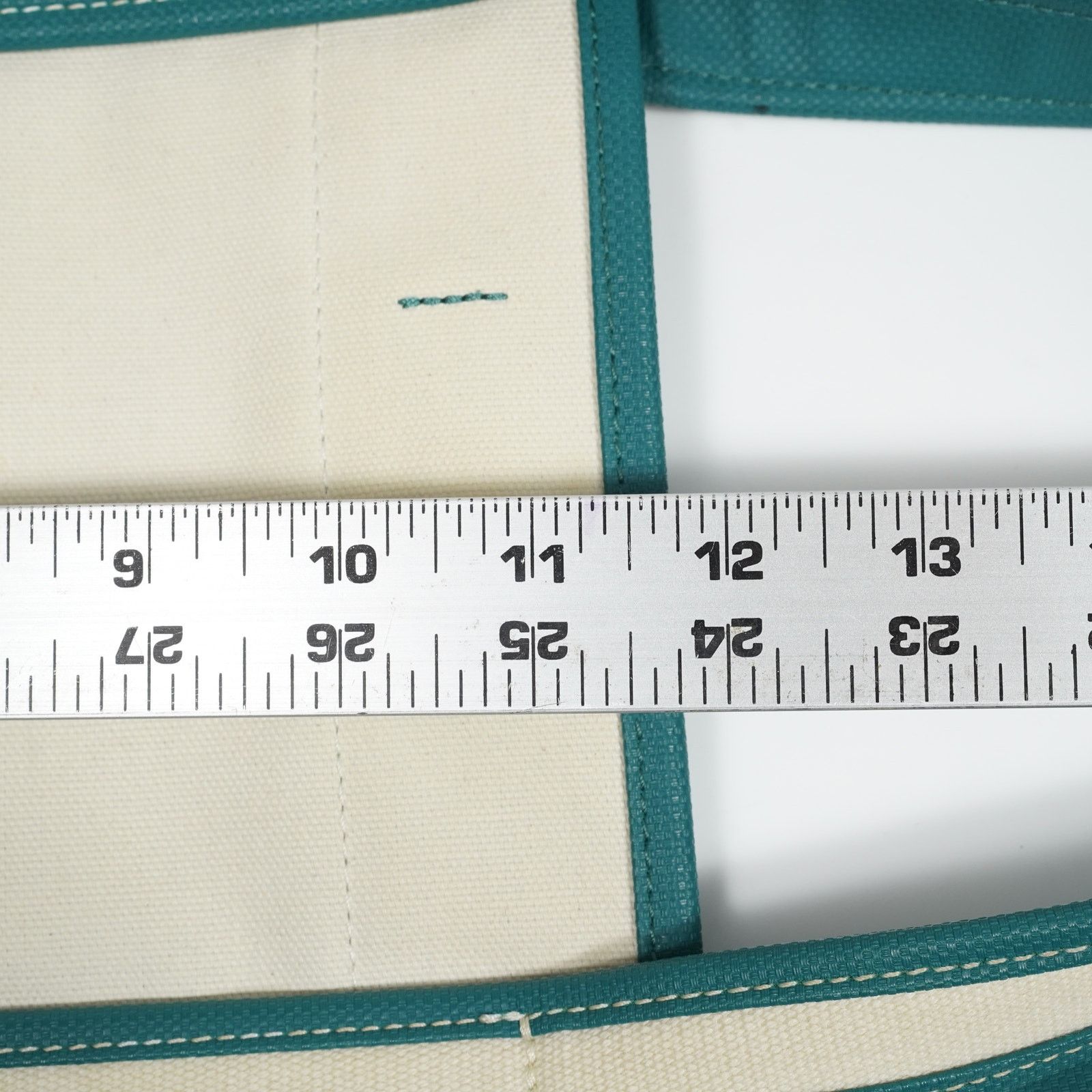 Porter Porter Girl Boyfriend Tote Canvas Ivory Green Japan Made Size ONE SIZE - 8 Thumbnail