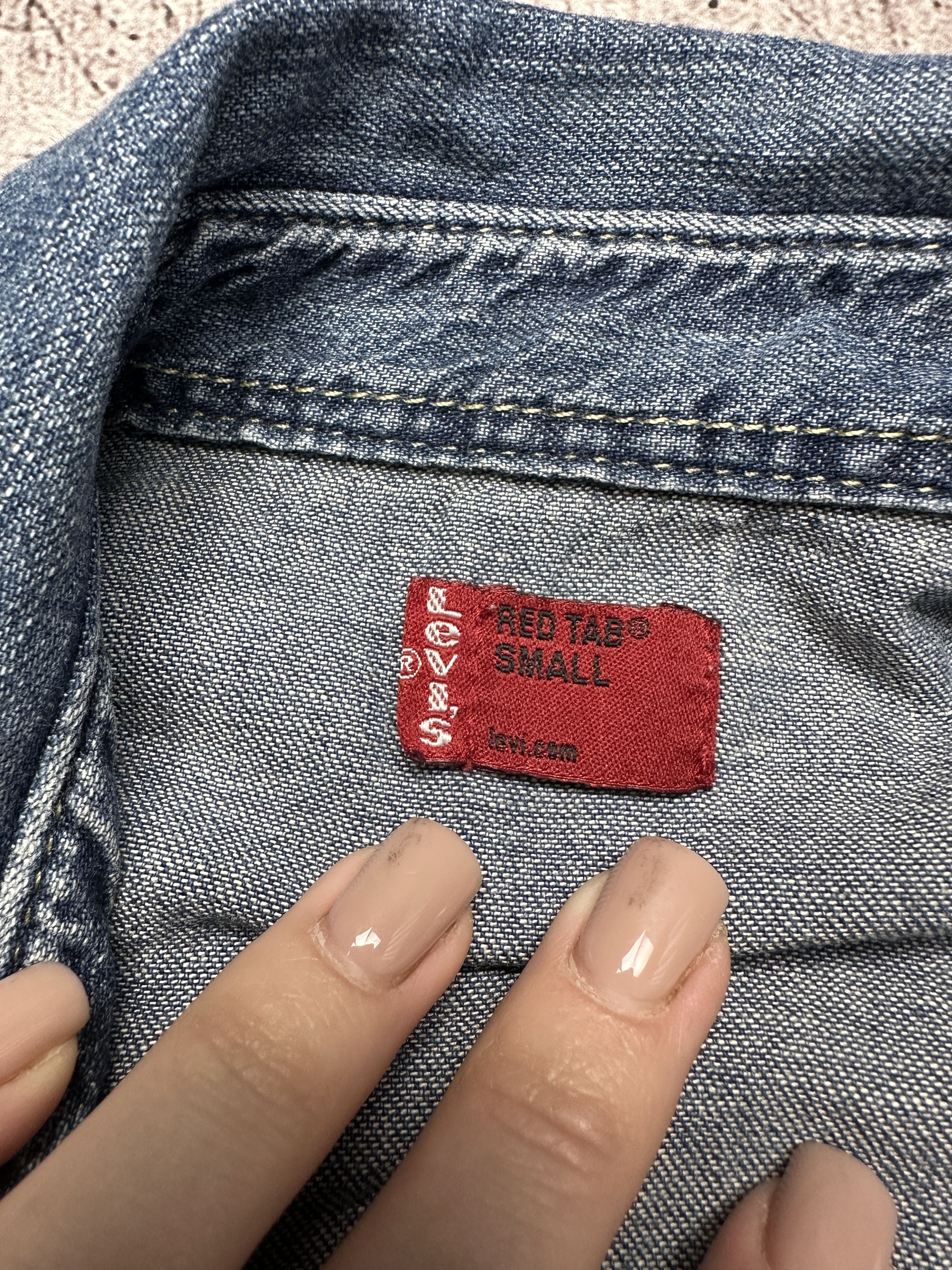 Levi's Levi's Vintage Mens Denim Shirt Size US S / EU 44-46 / 1 - 4 Thumbnail