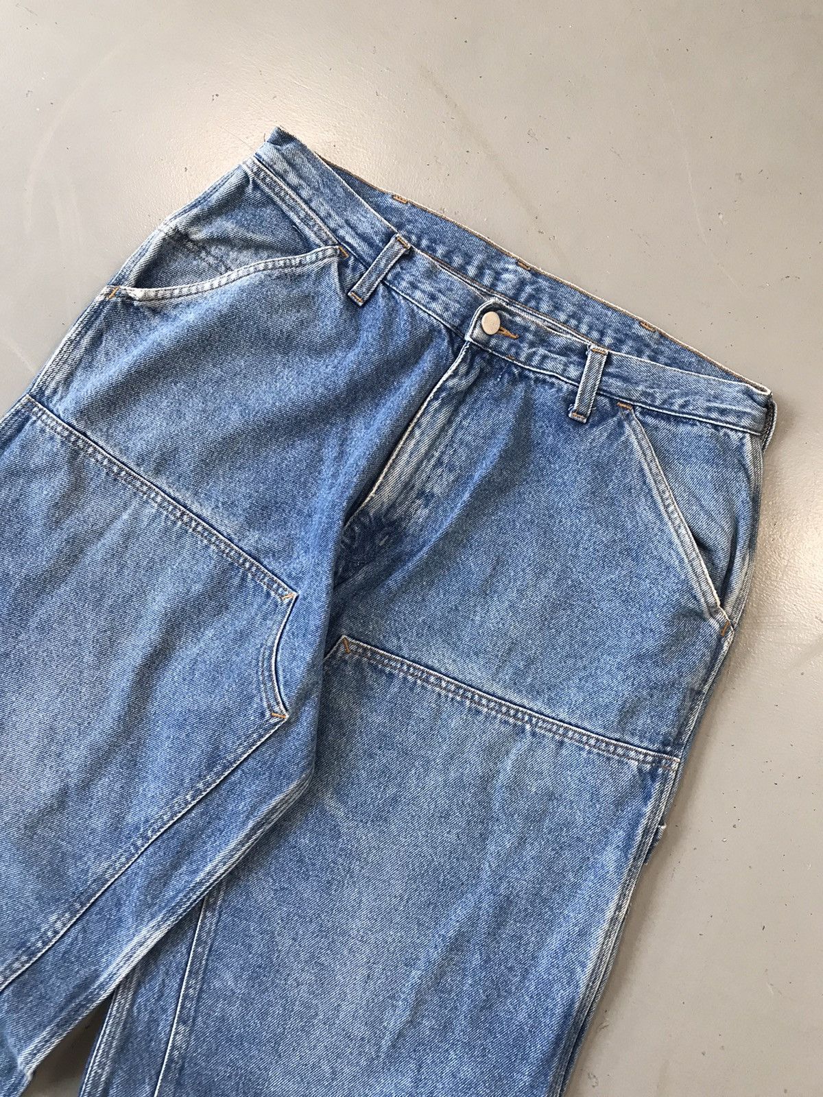 Carhartt × Vintage Vintage Carhartt B85 DNM double knee carpenter denim Size US 34 / EU 50 - 4 Thumbnail