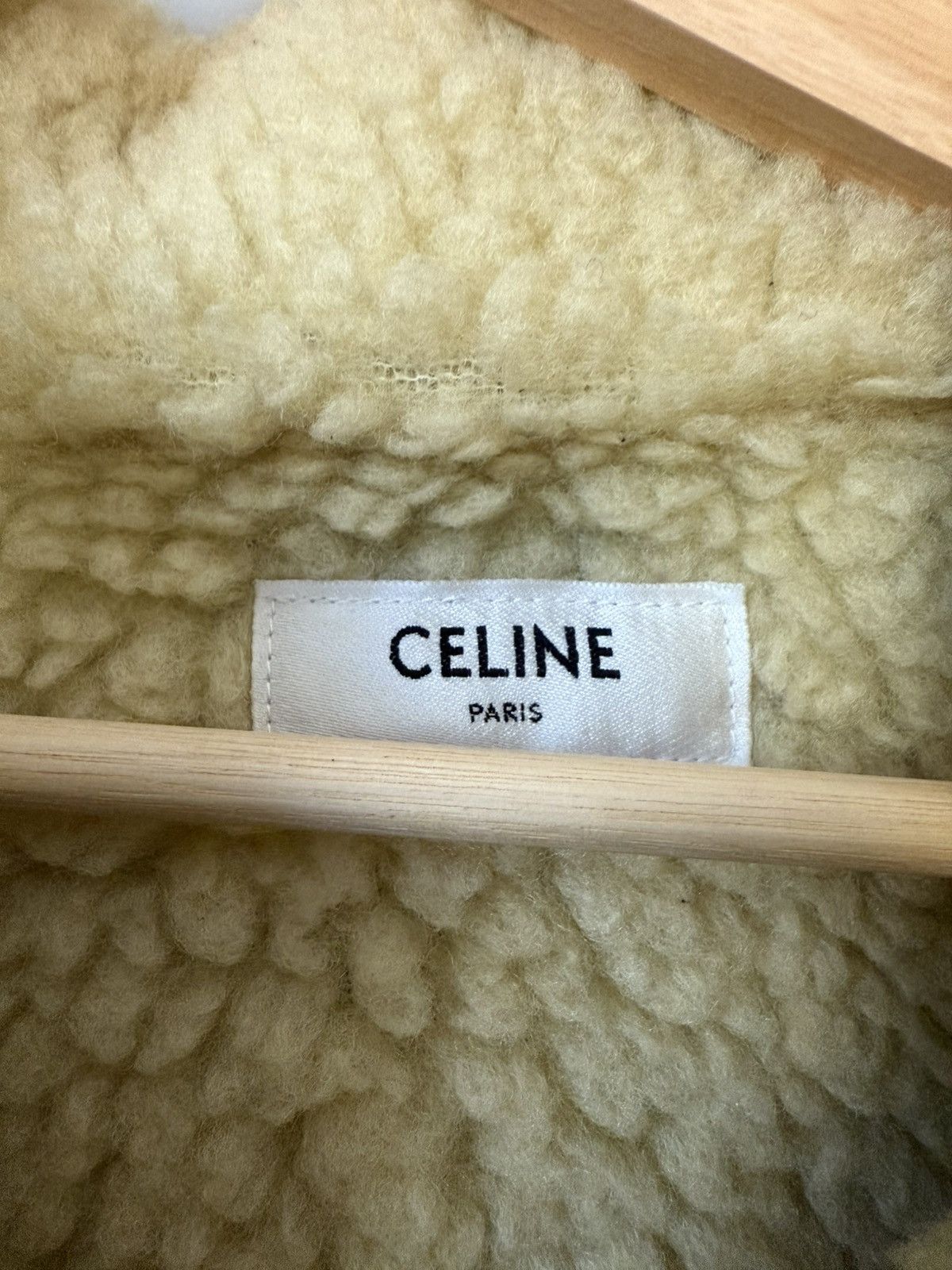 Celine Celine Shearling Lined Denim Jacket with Rhinestoned Fringes Size US M / EU 48-50 / 2 - 2 Thumbnail