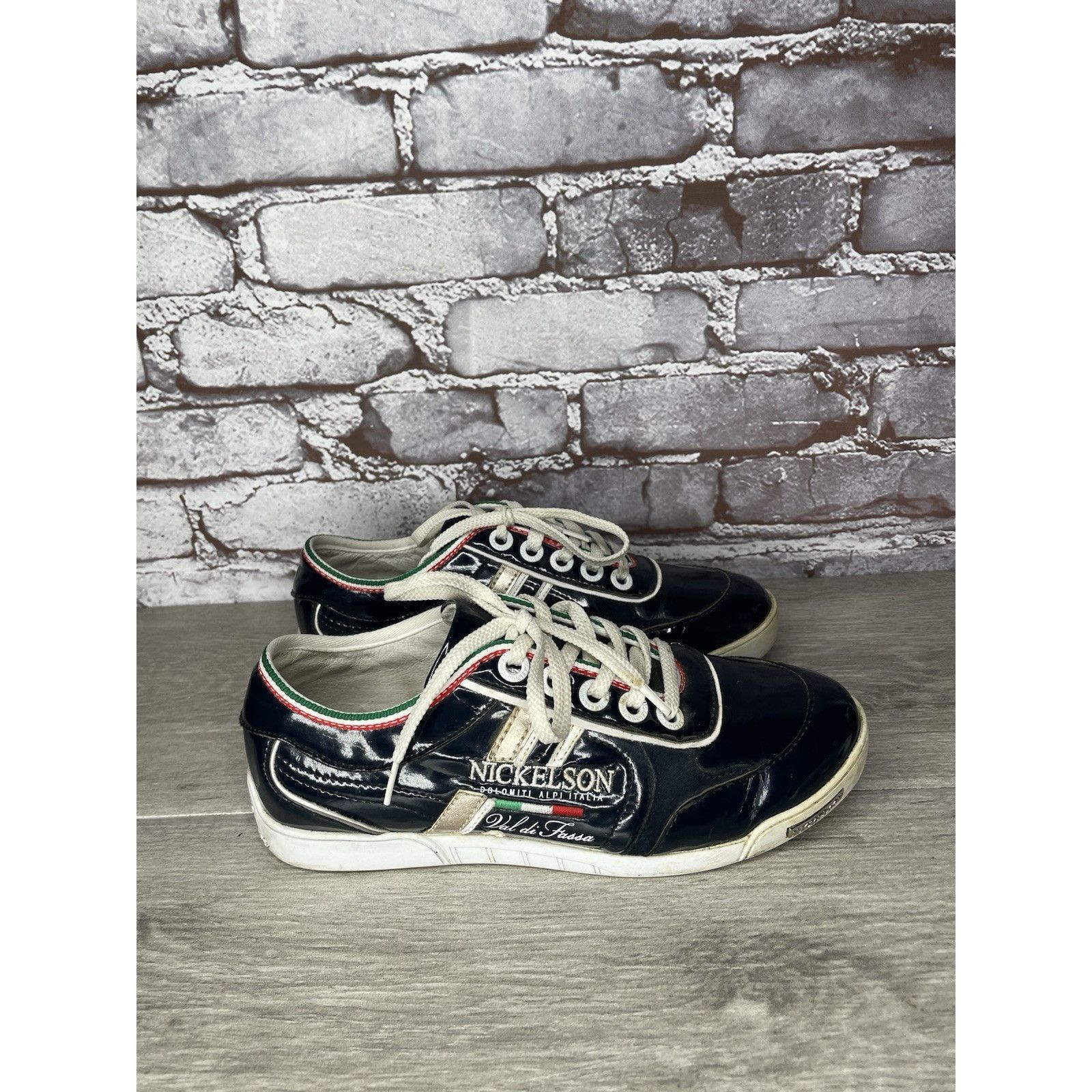 Studio Nicholson NICKELSON Fiera Blue Patent Leather Low Top Lace Sneakers Wo Size US 7.5 / IT 37.5 - 16 Thumbnail