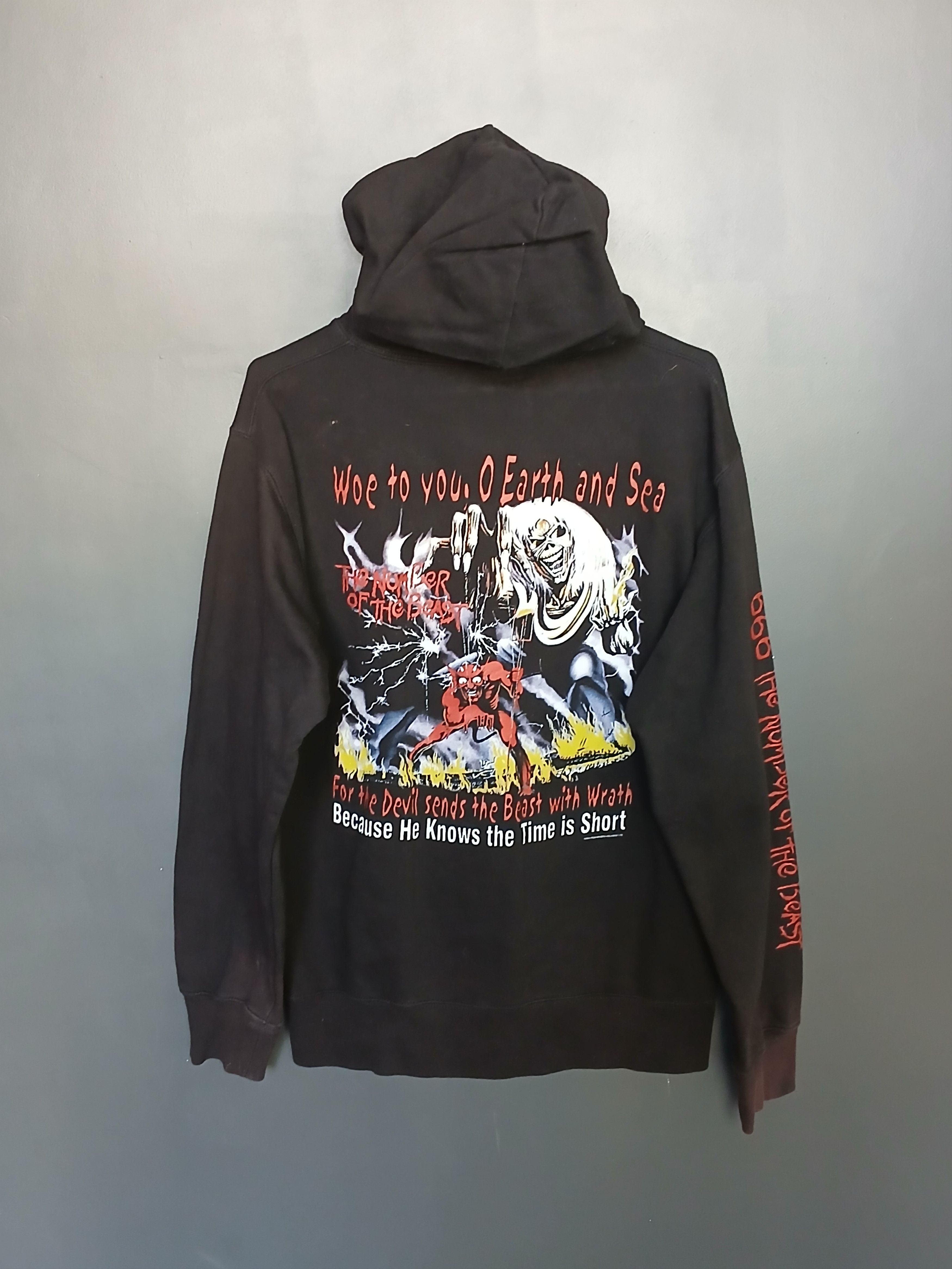 Iron Maiden Vintage 2003 Iron Maiden The Number Of The Beast Hoodie Size US L / EU 52-54 / 3 - 1 Thumbnail