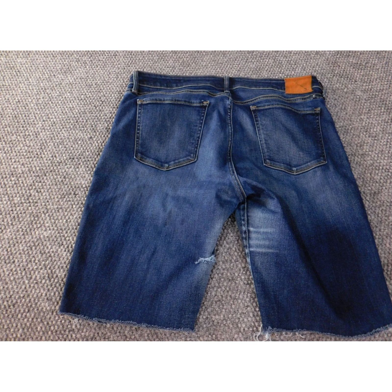 Gap lucky brand denim shorts women 14 blue cut-off distressed dark classic stretch Size 24" / US 00 / IT 34 - 7 Thumbnail