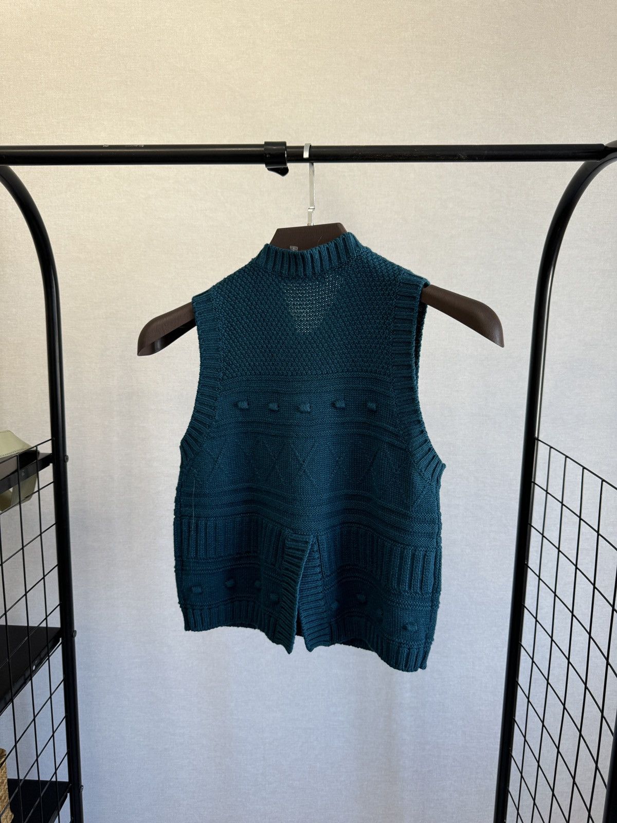 Chloe See by Chloe emerald green button up knitted vest sweater Size S / US 4 / IT 40 - 12 Thumbnail