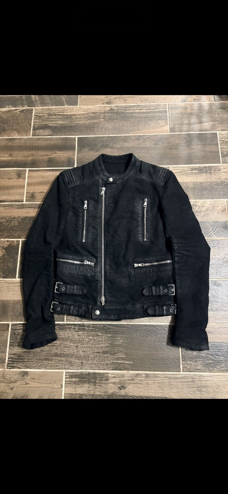 Balmain Balmain FW14 Motto Moleskin Jacket Size US S / EU 44-46 / 1 - 1 Thumbnail