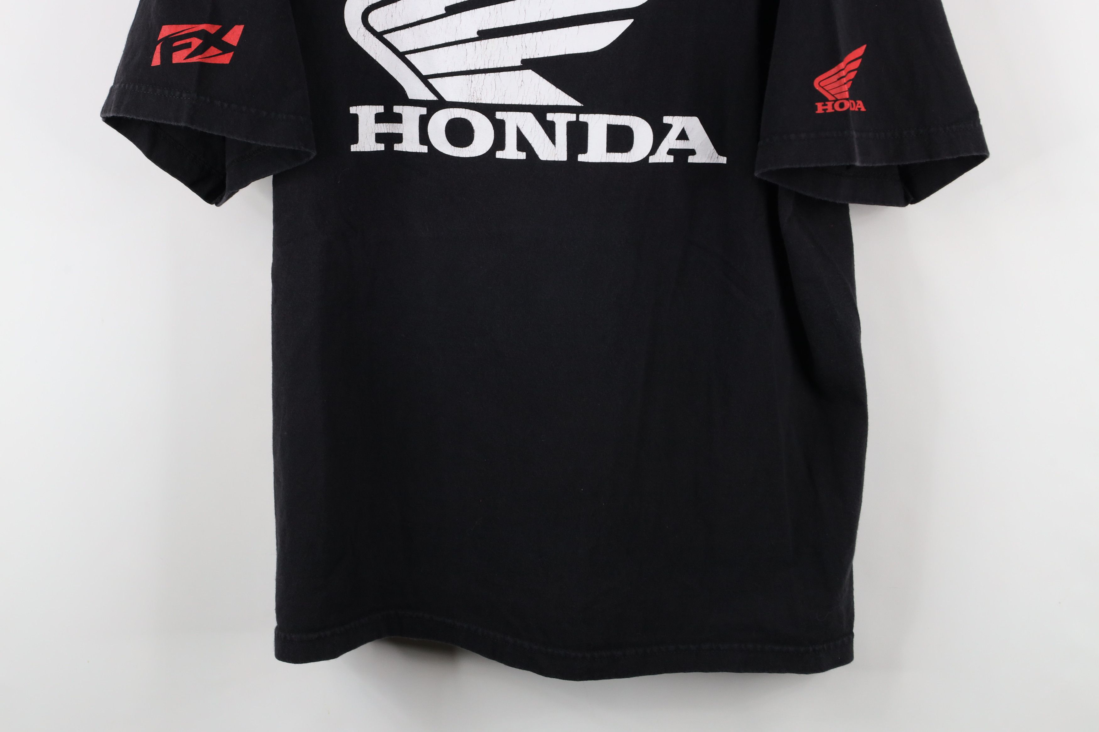 Vintage Vintage Y2K Factory Effex Honda Racing Spell T-Shirt Black Size US XXL / EU 58 / 5 - 3 Thumbnail