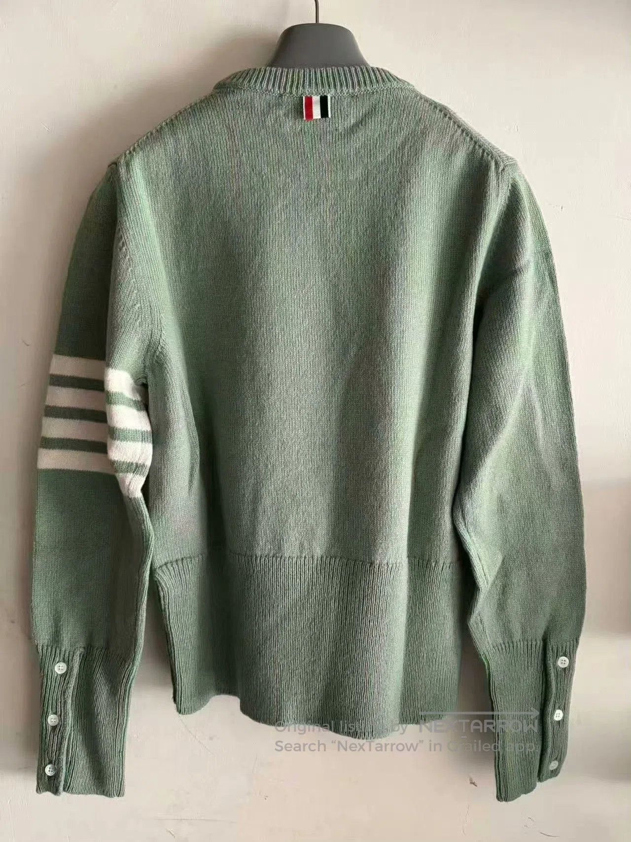 Thom Browne THOM BROWNE Green Classic Unisex Sweater. Size US M / EU 48-50 / 2 - 2 Thumbnail