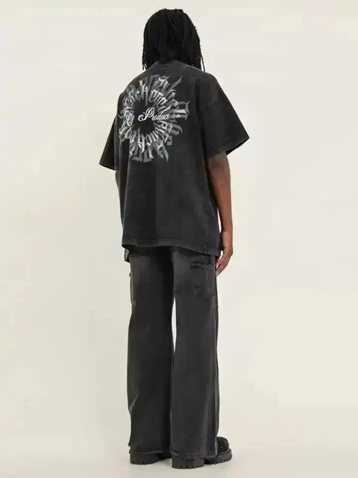 Japanese Brand High Street Color Match Patchwork Baggy Denim Size US 34 / EU 50 - 6 Thumbnail