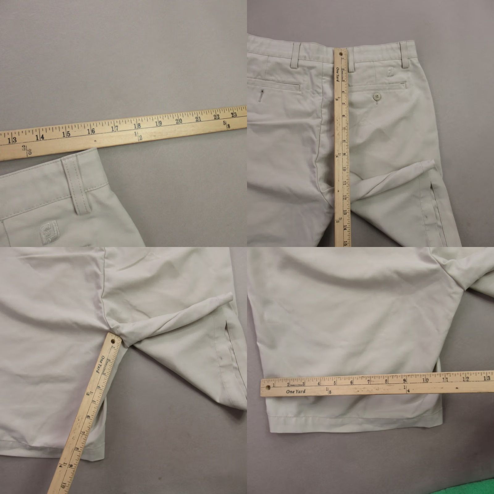 Footjoy Footjoy Shorts Mens 32 Ivory Chino Button Outdoors Lightweight Pockets Size US 32 / EU 48 - 8 Thumbnail
