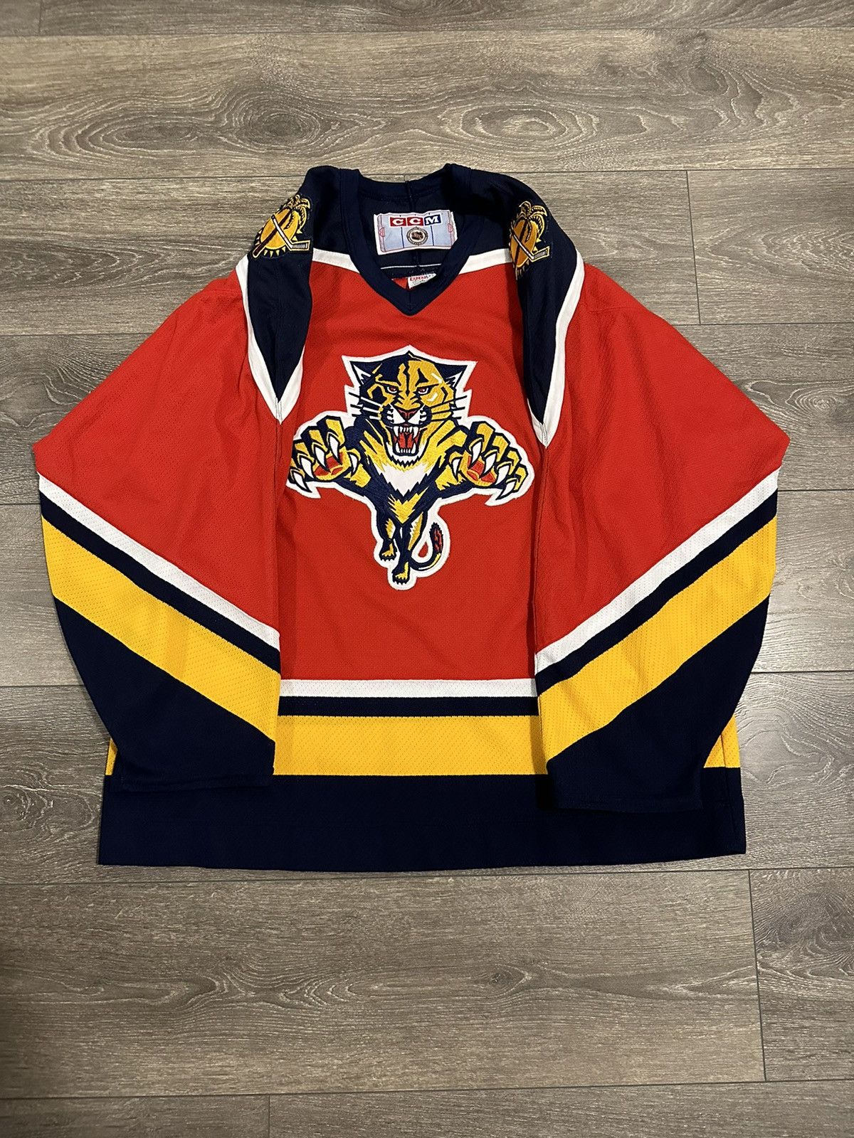 FLORIDA PANTHERS VINTAGE 90s CCM ULTRAFIL NHL HOCKEY JERSEY ADULT MEDIUM