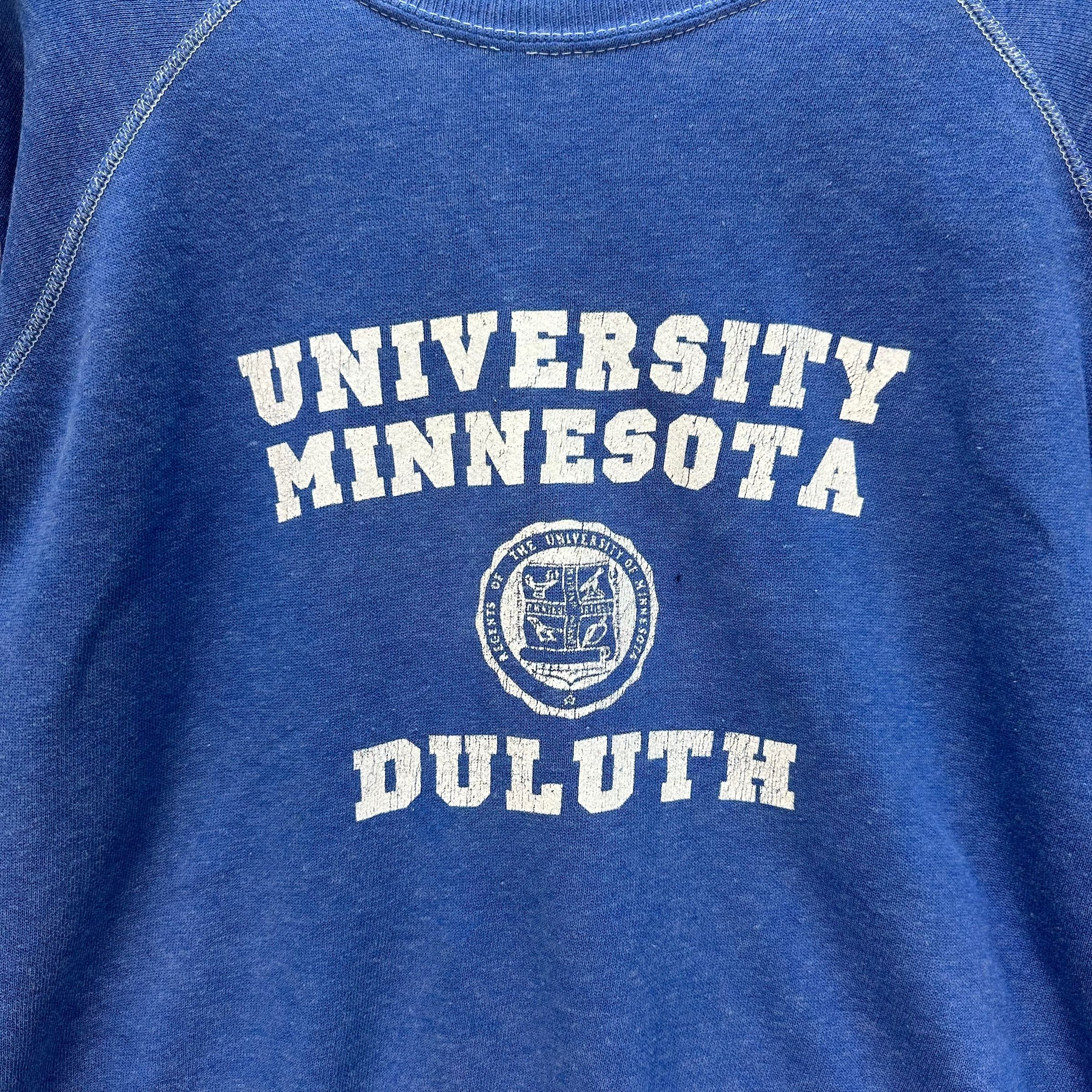 Vintage UNIVERSITY MINNESOTA DULUTH CROP SWEATSHIRT #8689-021 Size L / US 10 / IT 46 - 3 Thumbnail