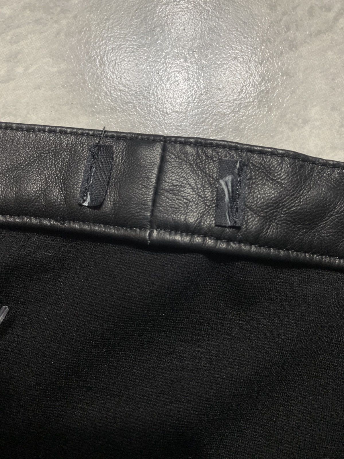 Dirk Bikkembergs ARCHIVE - DIRK BIKKEMBERGS SPORT COUTURE LEATHER BIKER PANTS Size US 44 / EU 60 - 13 Thumbnail
