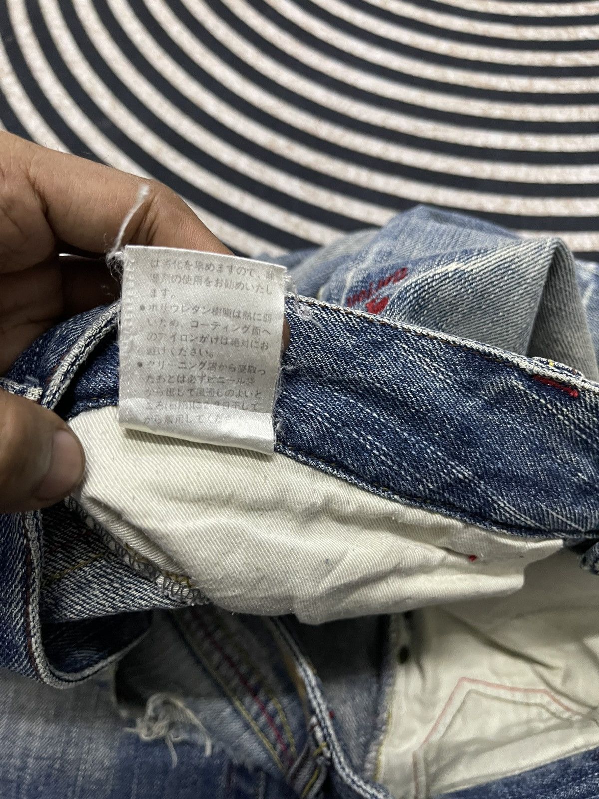 Norton 2000s NORTON DENIM DISTRESSED JEANS EMBROIDERED LOGO Size US 32 / EU 48 - 15 Thumbnail