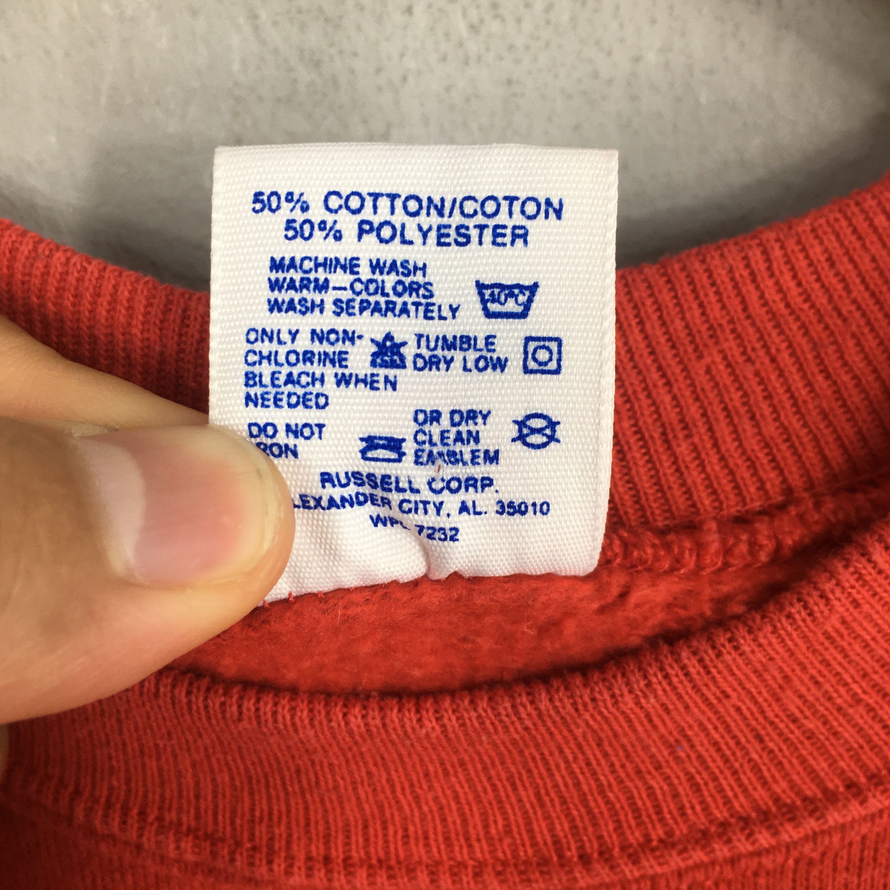 Jerzees Vintage 90s Jerzees Usa Plain Red Sweatshirt Large Size US L / EU 52-54 / 3 - 6 Thumbnail