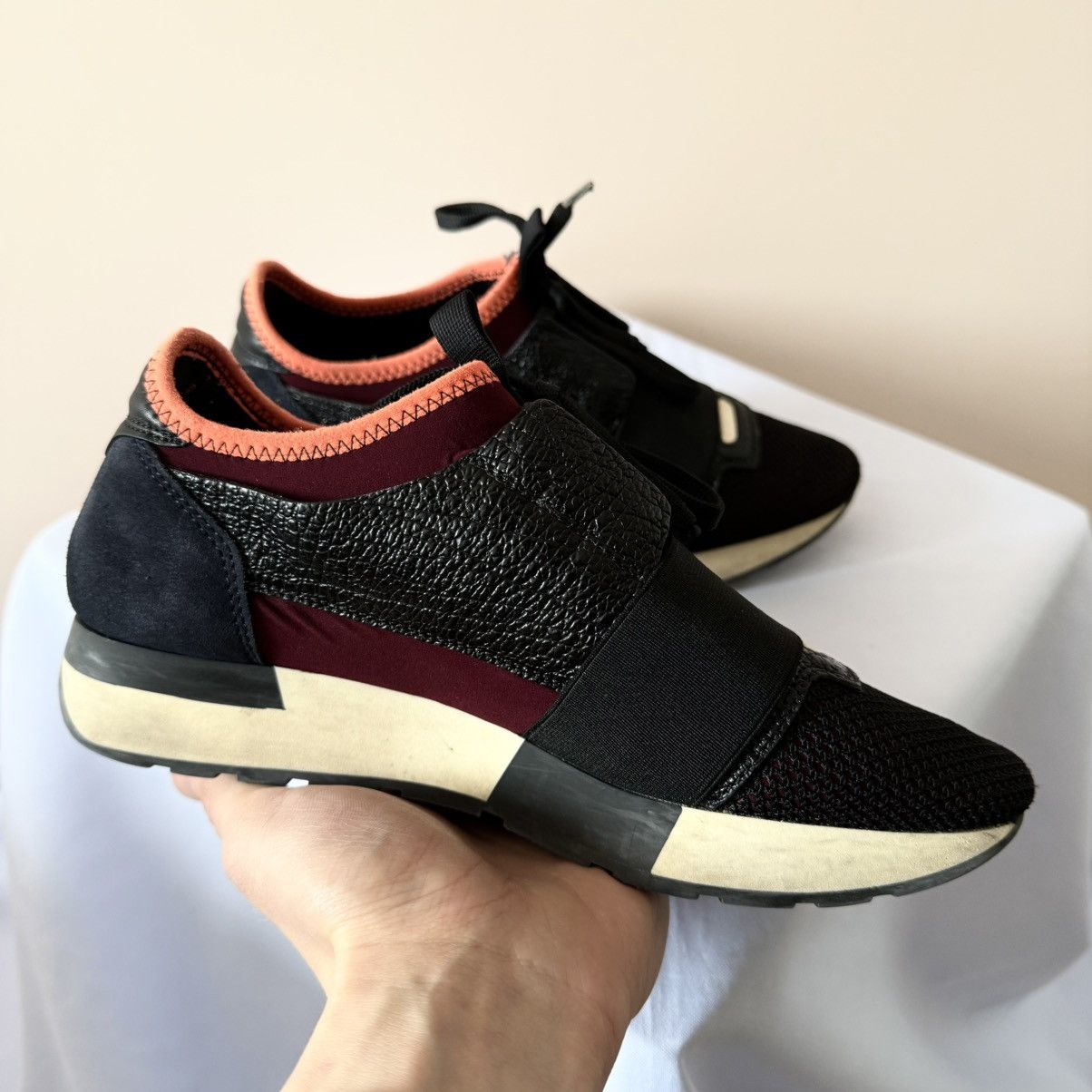 Balenciaga Balenciaga Race Runner Mesh Leather Drip Sneakers Shoes Y2K Size US 7 / IT 37 - 8 Thumbnail