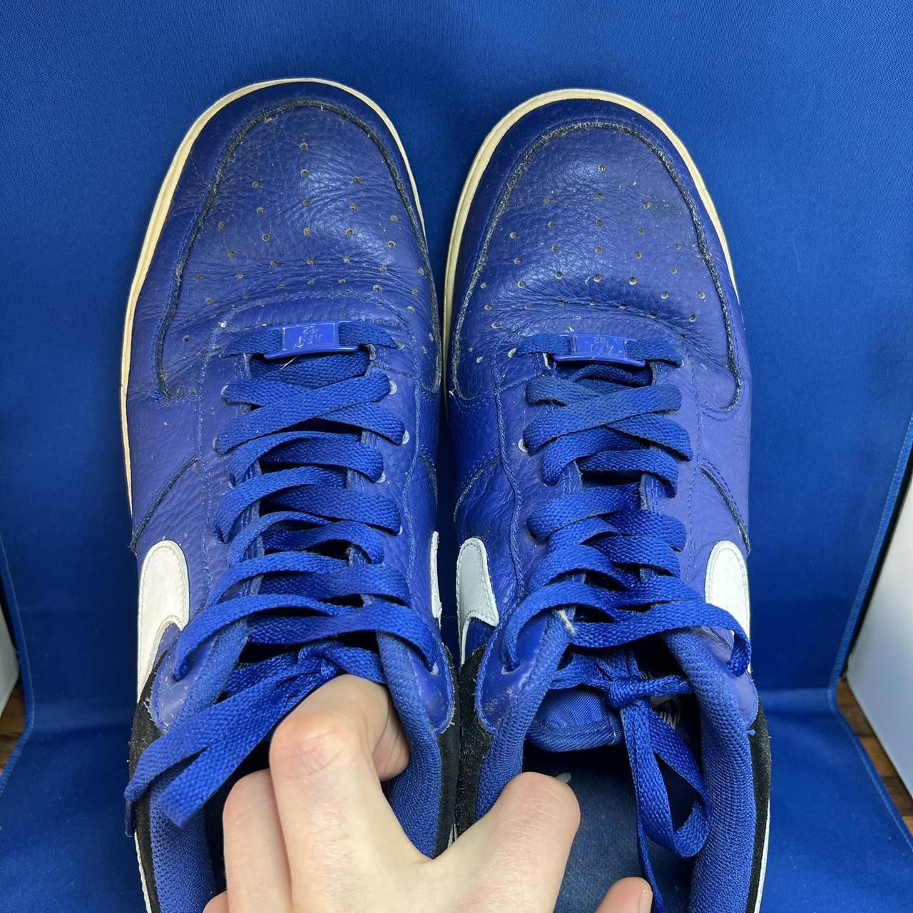 Nike Nike Air Force 1 Sneakers - Blue & Black - Classic 11.5 Size US 11.5 / EU 44-45 - 3 Thumbnail