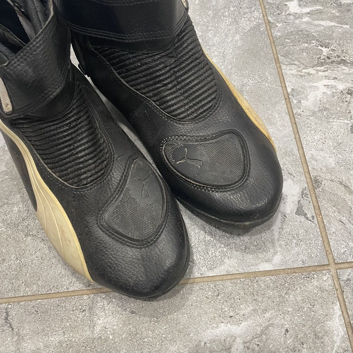 Japanese Brand Puma 90s flat bottes Moto Leather Boots Boxing Wrestling Size US 11 / EU 44 - 10 Thumbnail