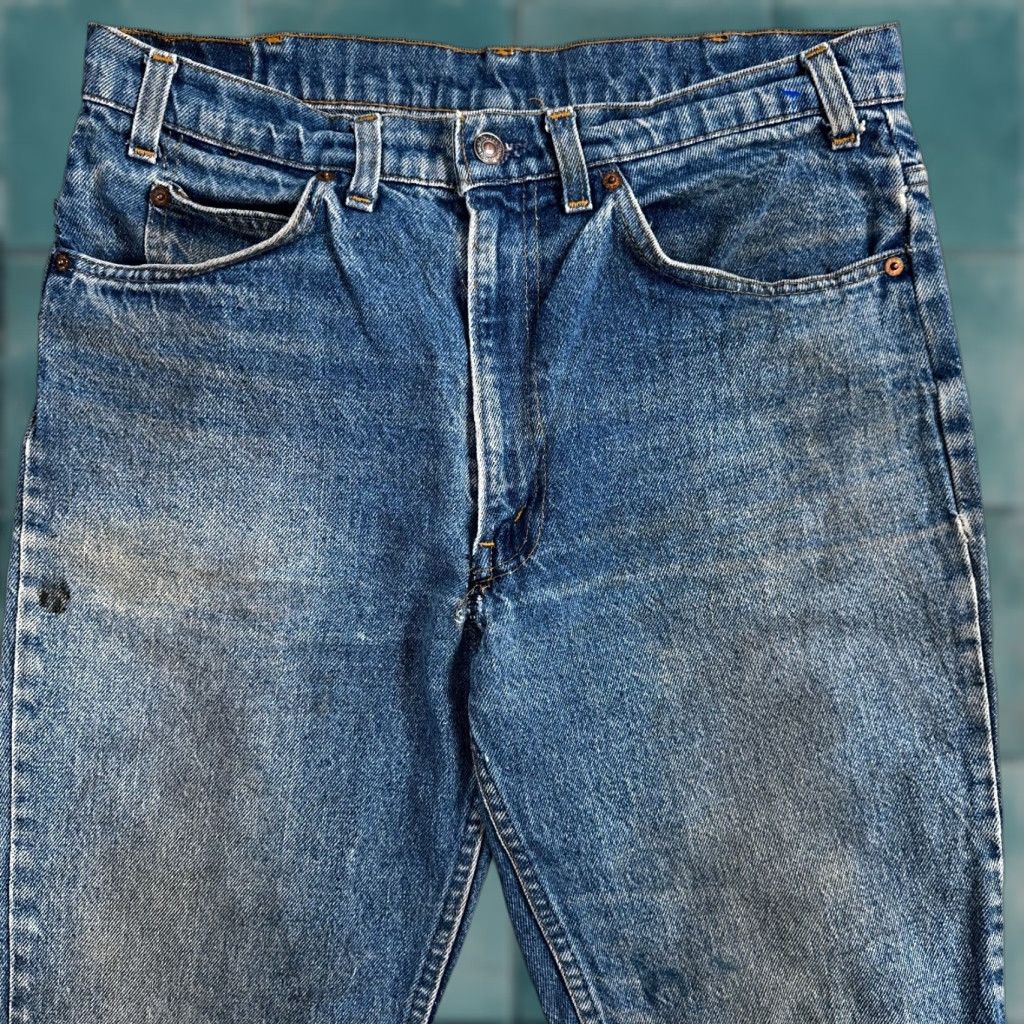 Levis 517 Vintage 80s USA Orange Tab Bootcut Flare Jeans Men 32x31 Blue Denim Cotton Regular