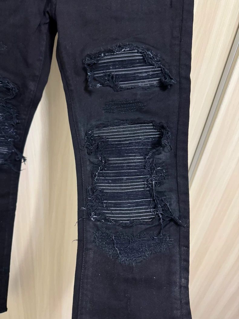 Amiri Amiri 16ss Gold Dust Mx1 Patched Black Denim Size US 30 / EU 46 - 2 Thumbnail