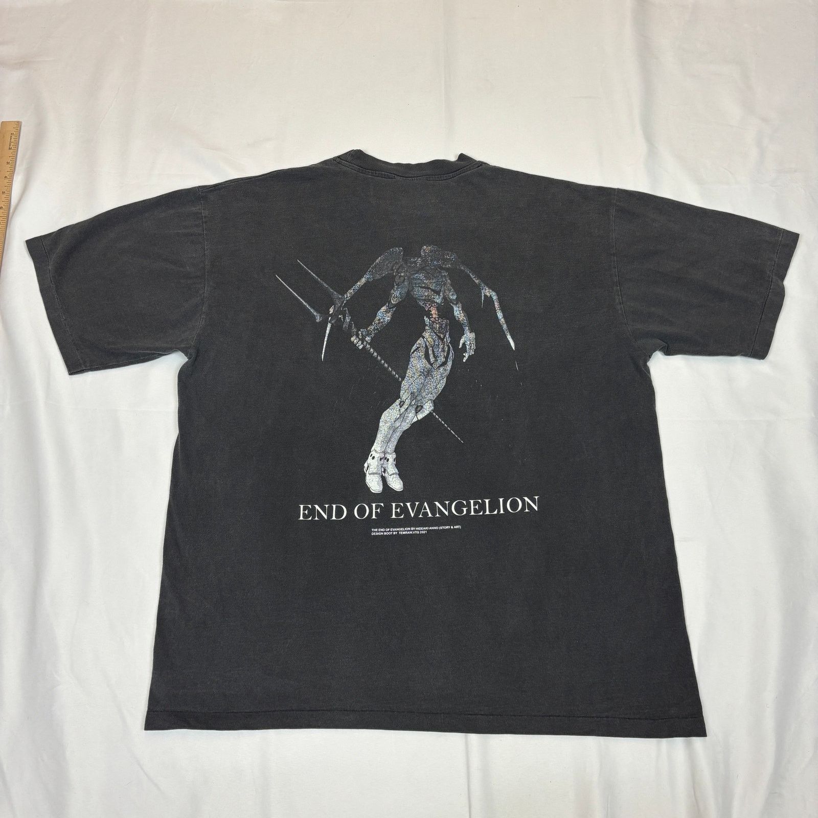 Vintage Evangelion Anime Temraw VTG Rei Tee Shirt Men's 2XL XXL Size US XXL / EU 58 / 5 - 4 Thumbnail
