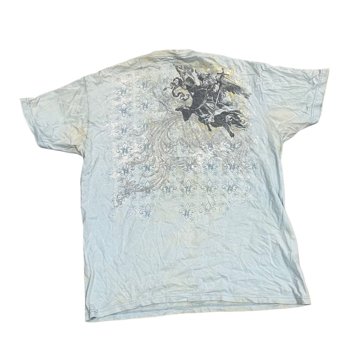 Affliction × Vintage Vintage Y2K Affliction T Shirt With Skulls Size US S / EU 44-46 / 1 - 2 Thumbnail