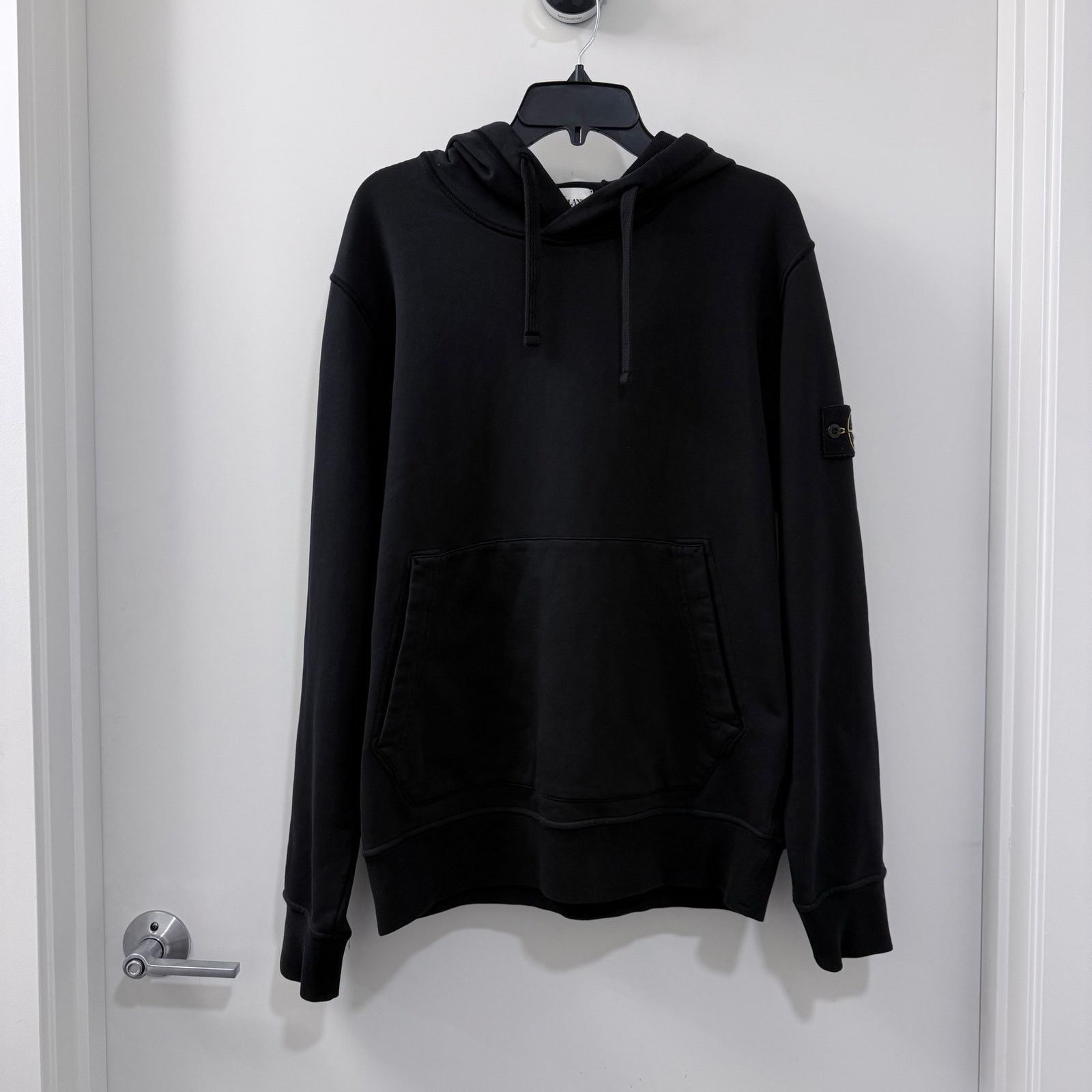 Stone Island NWT Stone Island Logo Patch Cotton Hoodie Black L Size US L / EU 52-54 / 3 - 3 Thumbnail