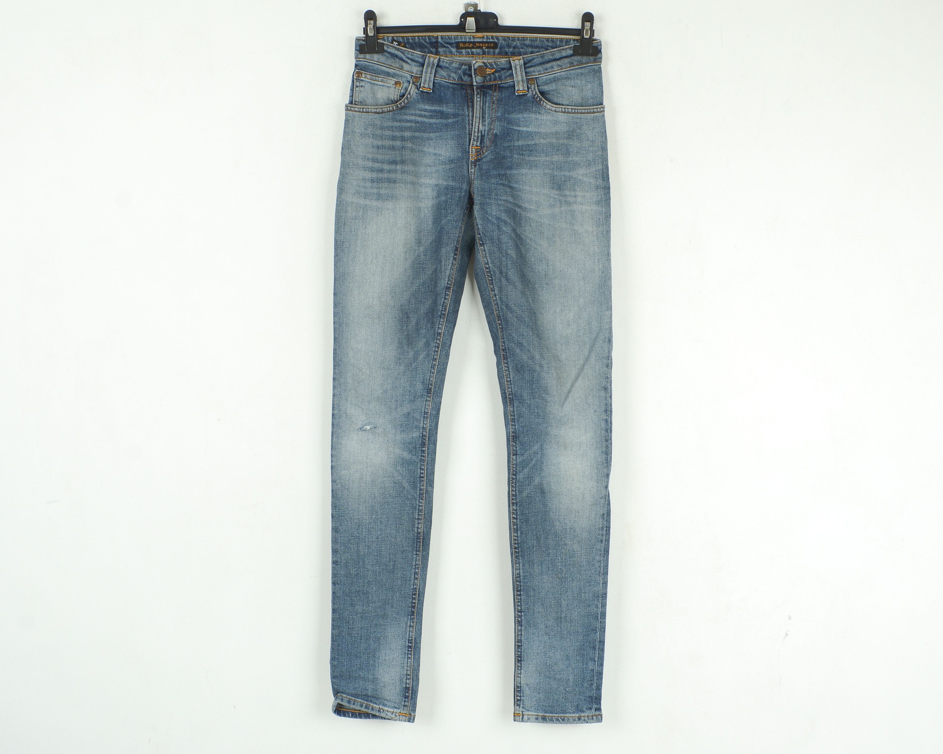 Nudie Jeans Skinny Sam Org Spring Blue W27 L32 Slim Jeans Denim Trousers Size US 27 - 1 Thumbnail