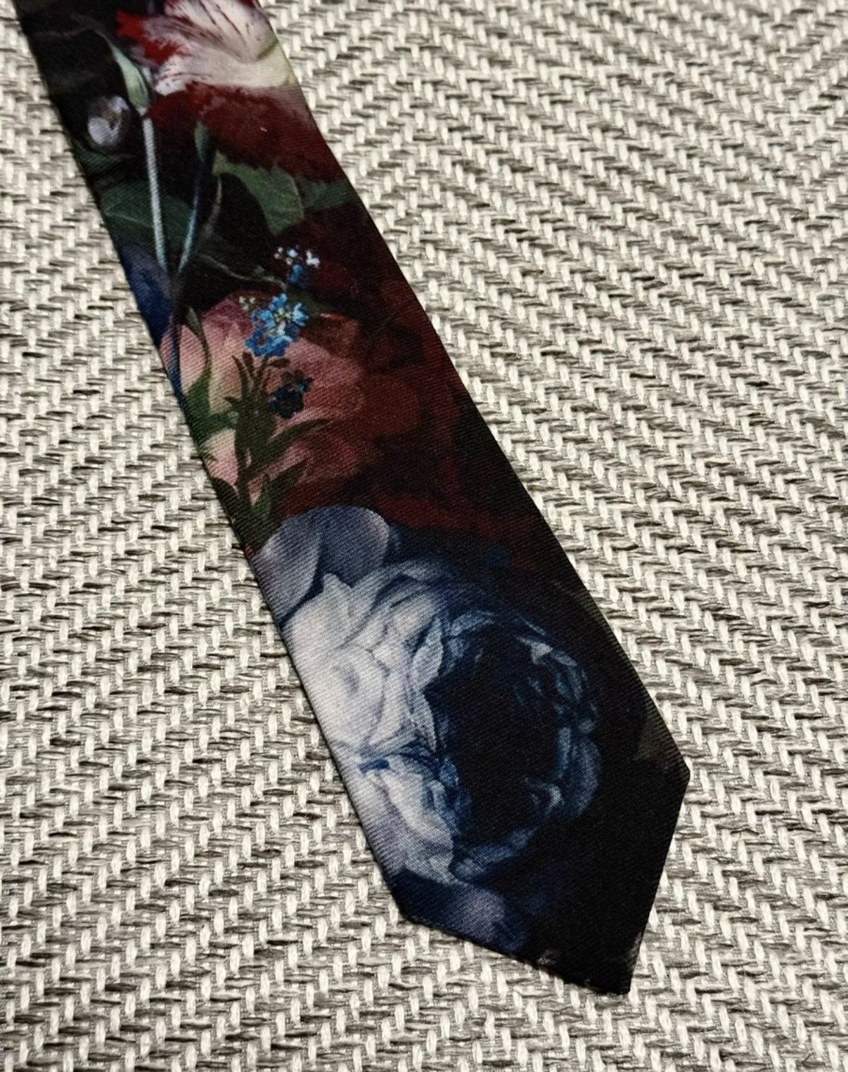 Lad Musician Lad Musician Blue Rose Floral Tie K24 Size ONE SIZE - 1 Thumbnail