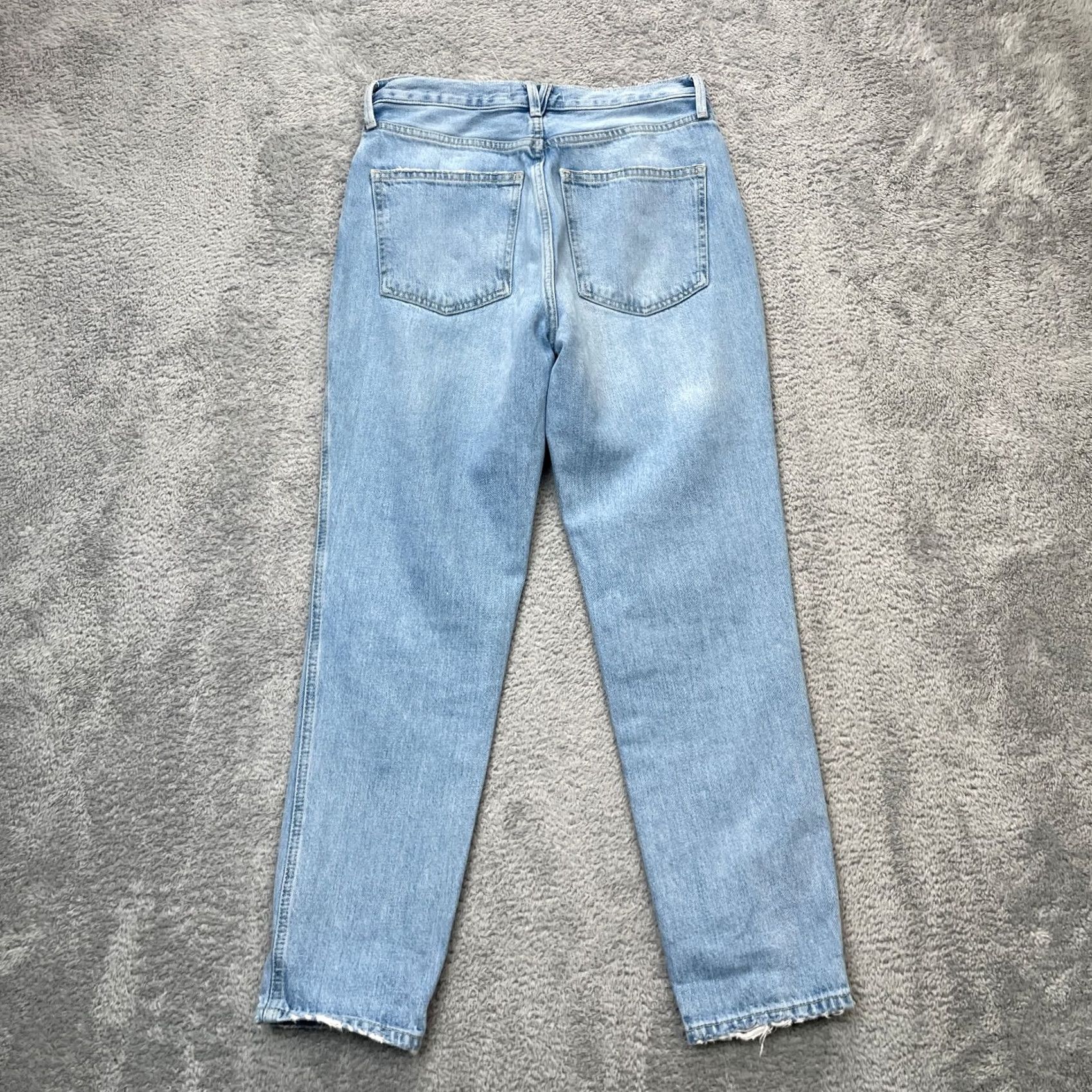 Vintage We The Free Jeans Womens 27 Blue Denim High Rise Straight Leg Light Wash Classic Jeans High Rise 27 Womens Blue Denim 5-Pocket Style Straight Bohemian Size 27" / US 4 / IT 40 - 6 Thumbnail