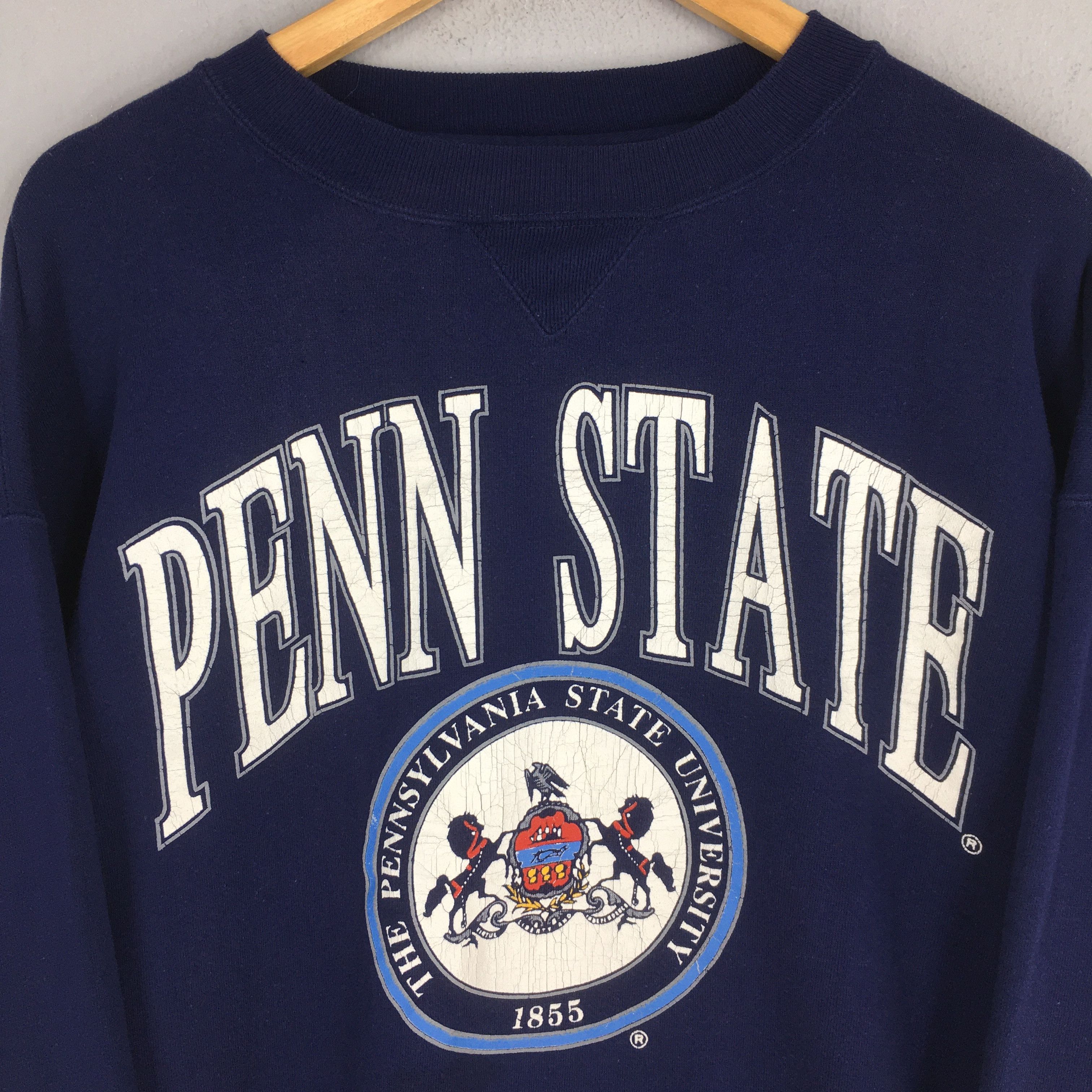 NCAA × Vintage PSU The Pennsylvania State University Blue Sweatshirt XLarge Size US XL / EU 56 / 4 - 2 Thumbnail