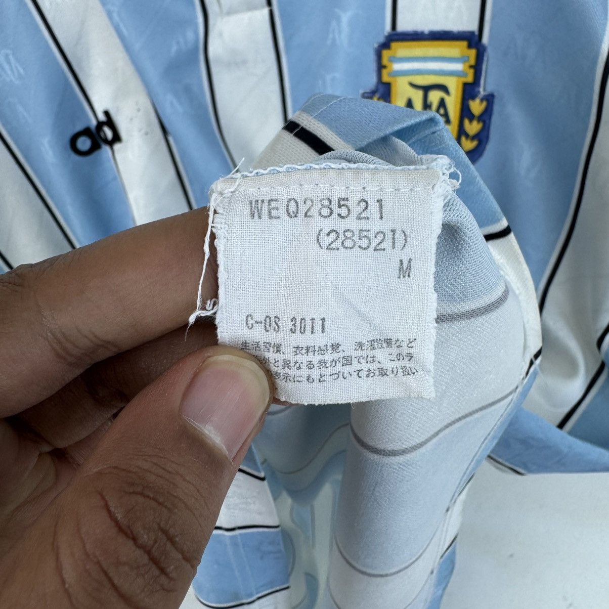 Vintage Vintage 90s Argentina AFA Jersey 1990-1991 Size US M / EU 48-50 / 2 - 7 Thumbnail