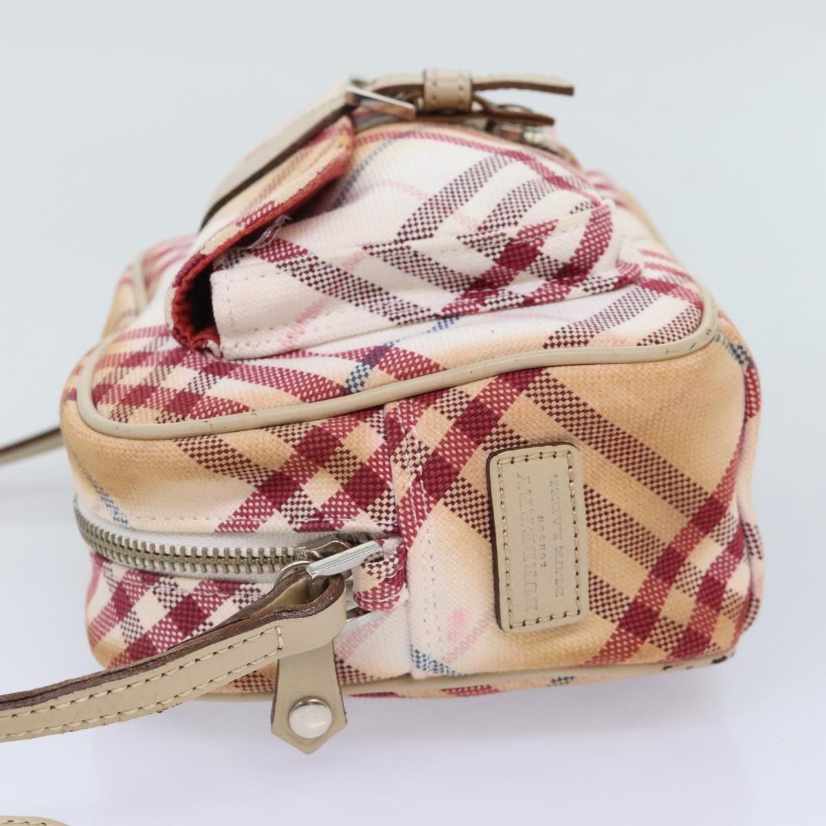 Burberry Burberry Nova Check Blue Label Shoulder Bag Canvas White Red Size ONE SIZE - 4 Thumbnail