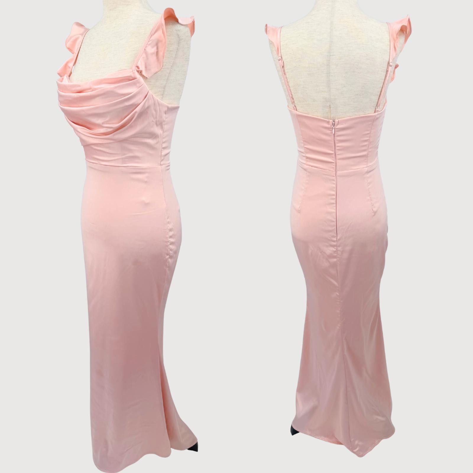 Other Selfie Leslie Blush Midi Dress Cowl Neck Minimal S Size S / US 4 / IT 40 - 3 Thumbnail