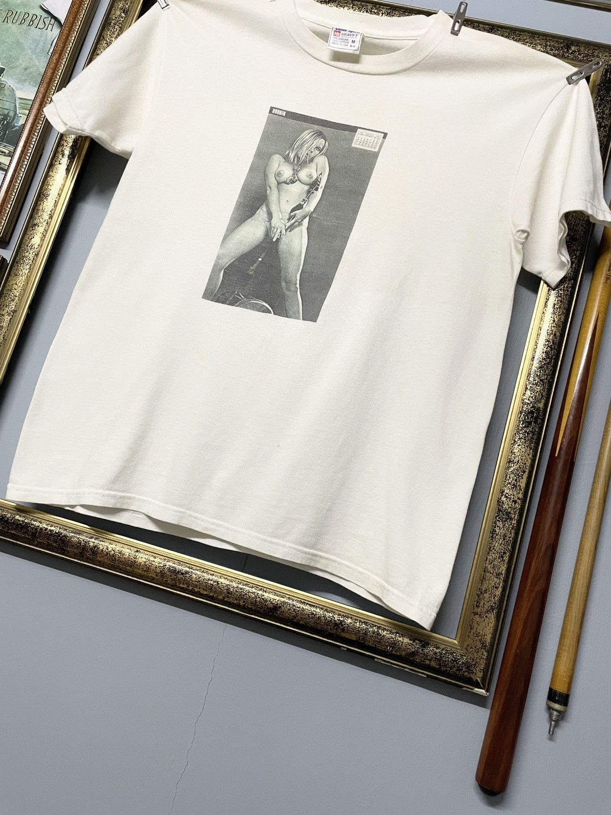 Vintage Og Vintage 90s Robbin Topless Naked Woman Provocative Pose Size US M / EU 48-50 / 2 - 5 Thumbnail