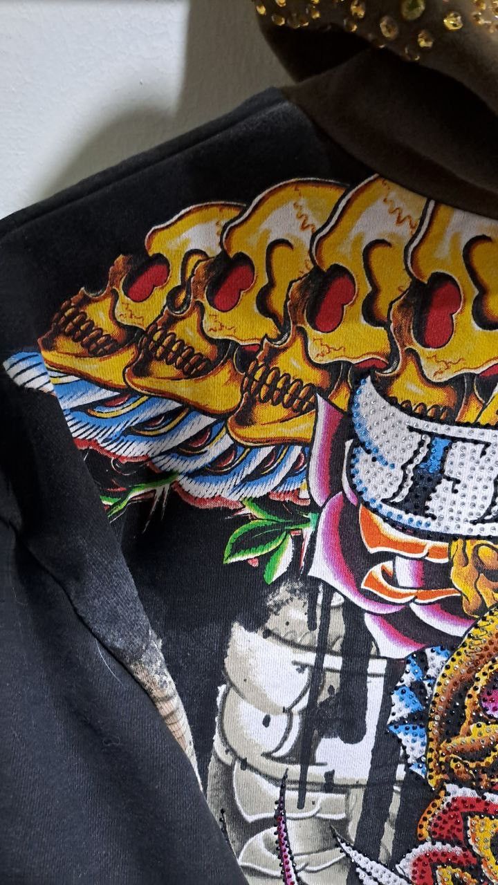 Christian Audigier RARE ! Christian Audigier Overprint Hoodie Size US L / EU 52-54 / 3 - 17 Thumbnail