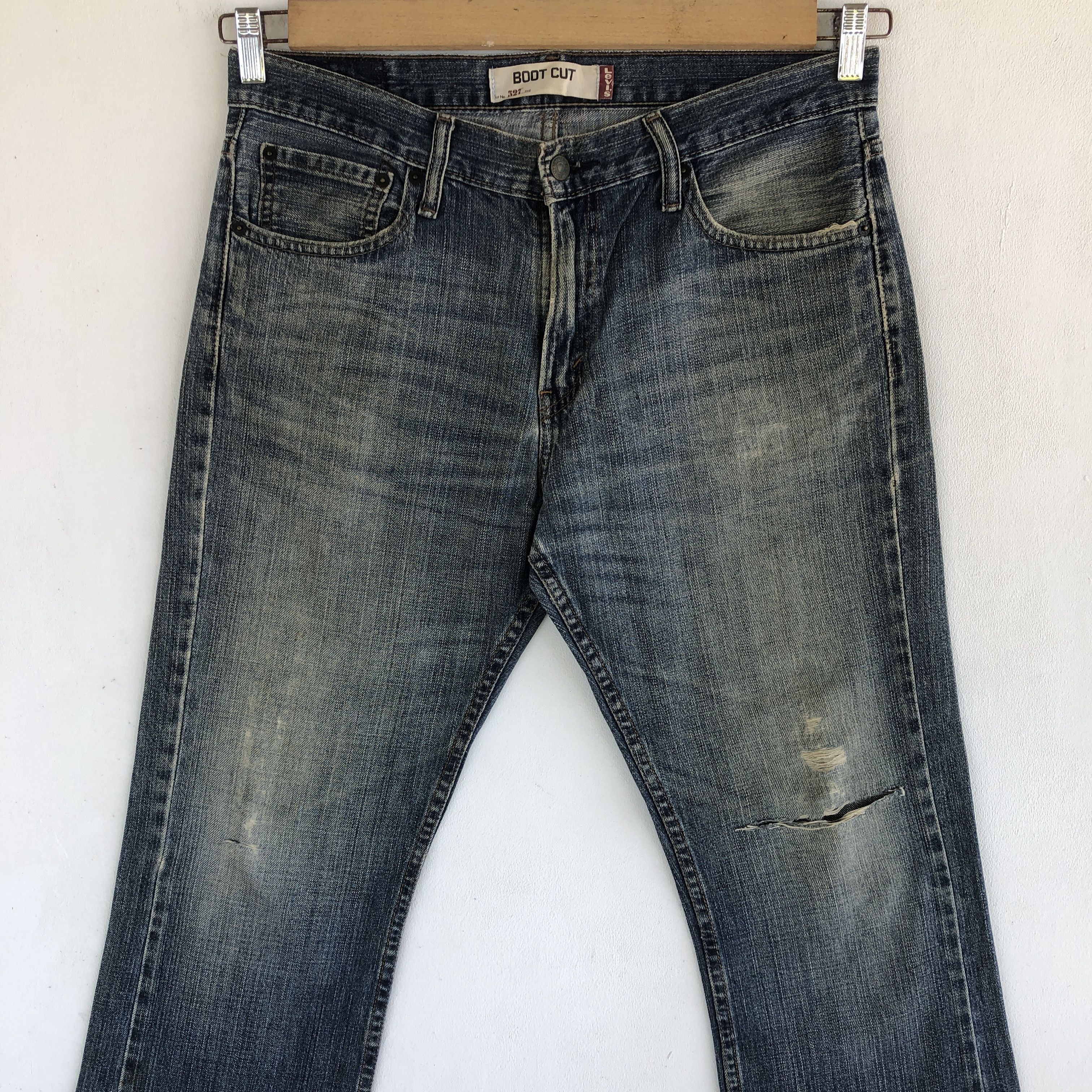 Levi's Vintage Levis 527 Bootcut Jeans Distress Levi's Flare Denim Size US 32 / EU 48 - 3 Thumbnail